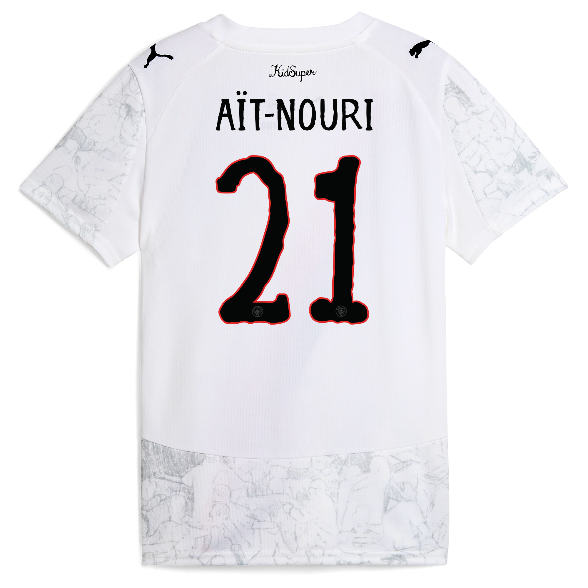 kids manchester city kidsuper jersey 202526 with aÏt-nouri 21 printing Manchester City Shirts | Official Team Gear