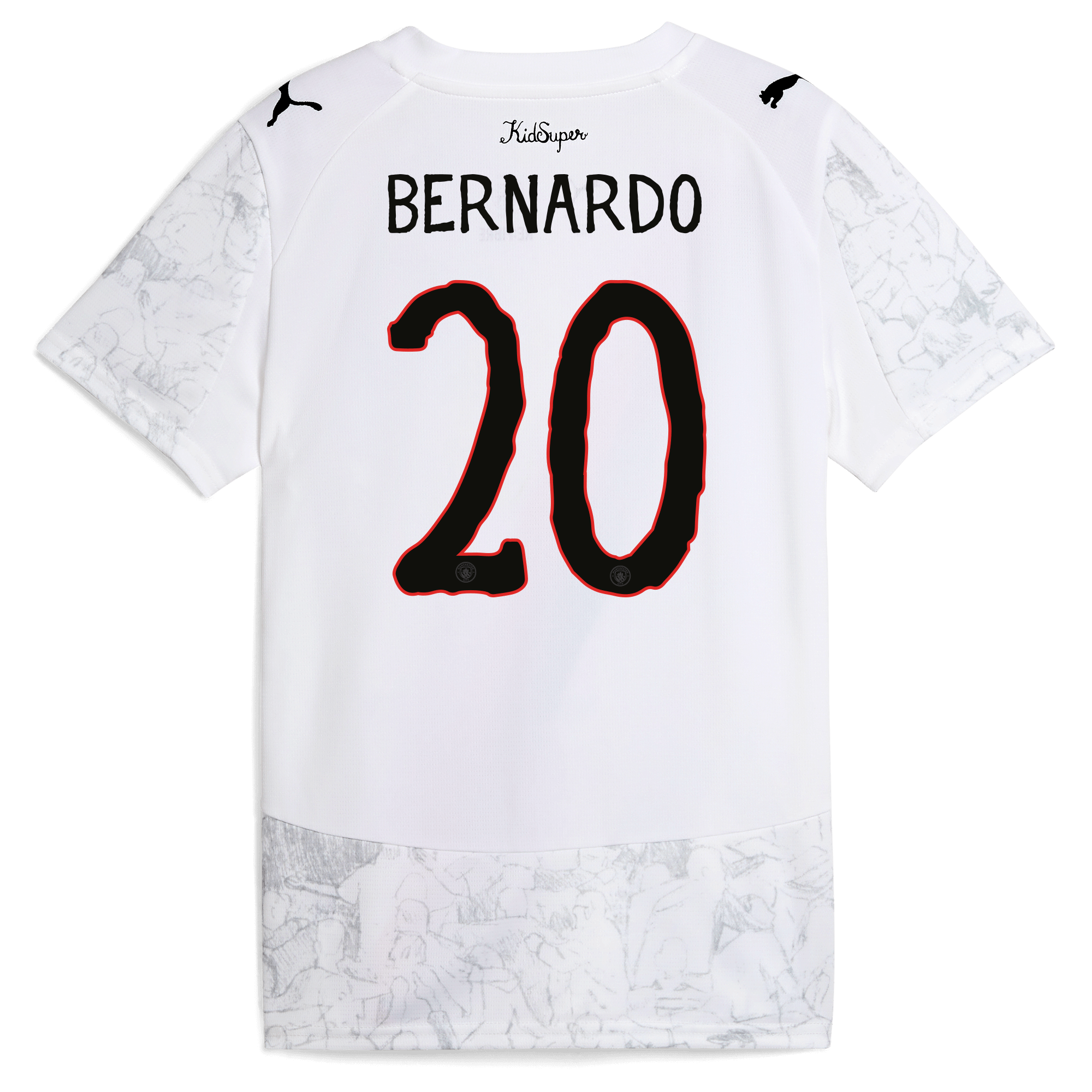 kids manchester city kidsuper jersey 202526 with bernardo 20 printing Manchester City Shirts | Official Team Gear