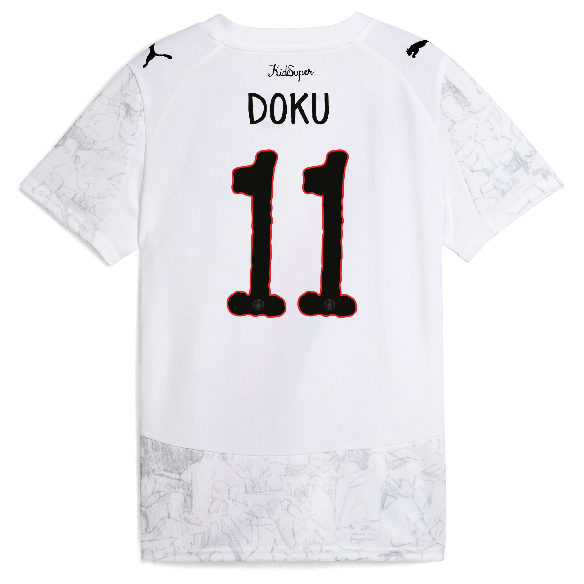 kids manchester city kidsuper jersey 202526 with doku 11 printing Manchester City Shirts | Official Team Gear