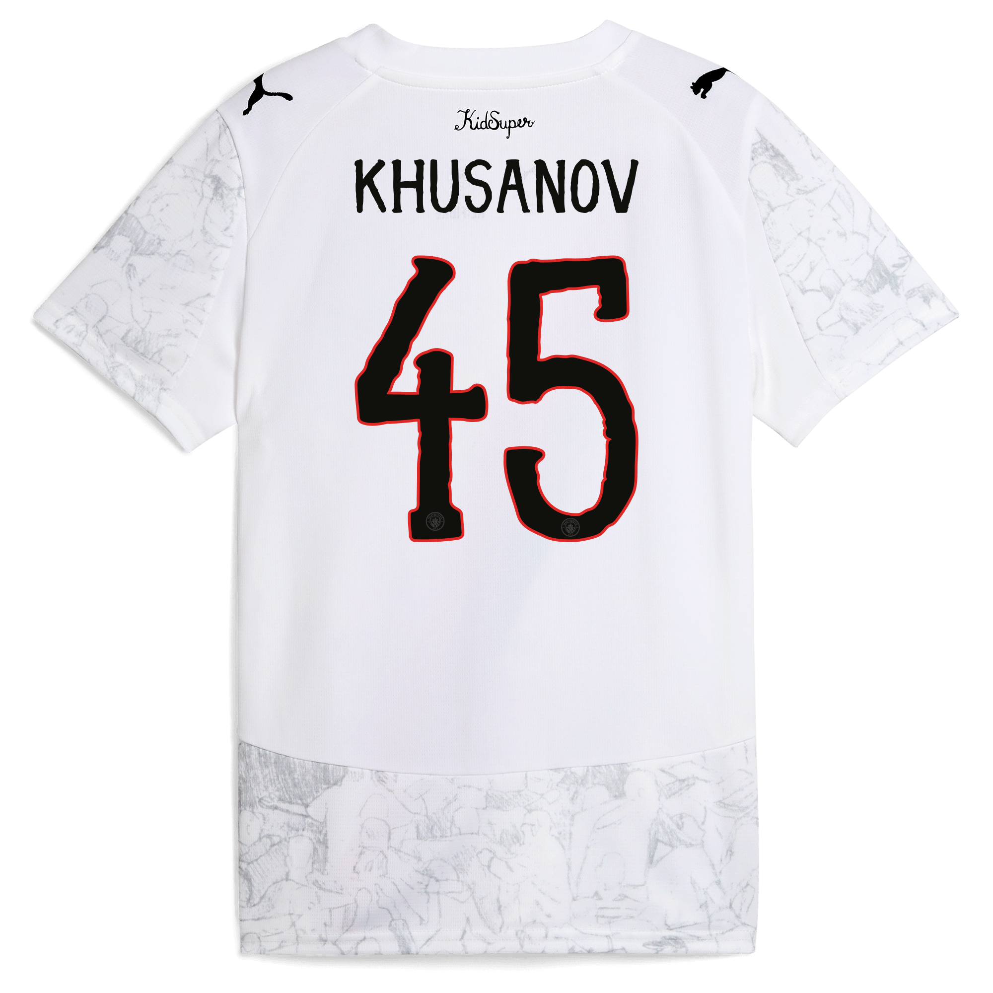 kids manchester city kidsuper jersey 202526 with khusanov 45 printing Manchester City Shirts | Official Team Gear