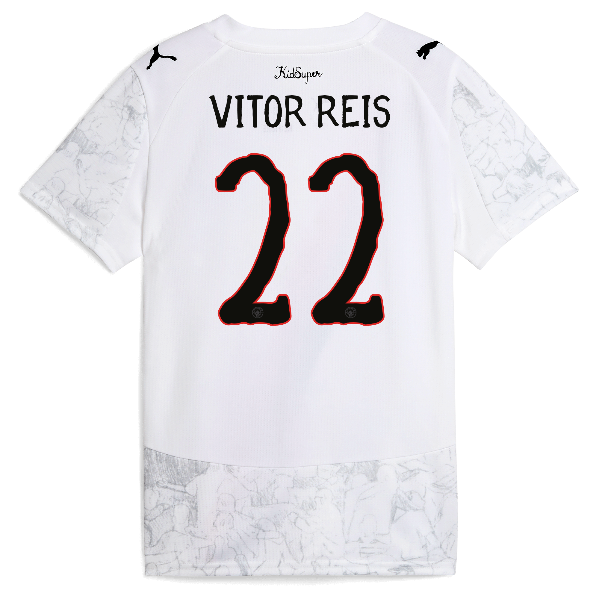 kids manchester city kidsuper jersey 202526 with vitor reis 22 printing Manchester City Shirts | Official Team Gear