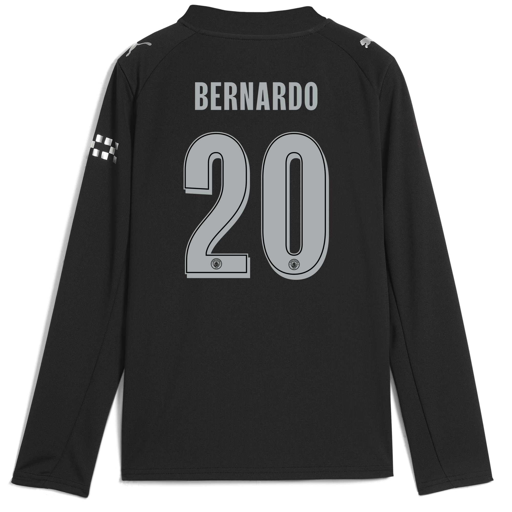 kids manchester city man city away jersey 202526 long sleeve with bernardo 20 printing Manchester City Shirts | Official Team Gear