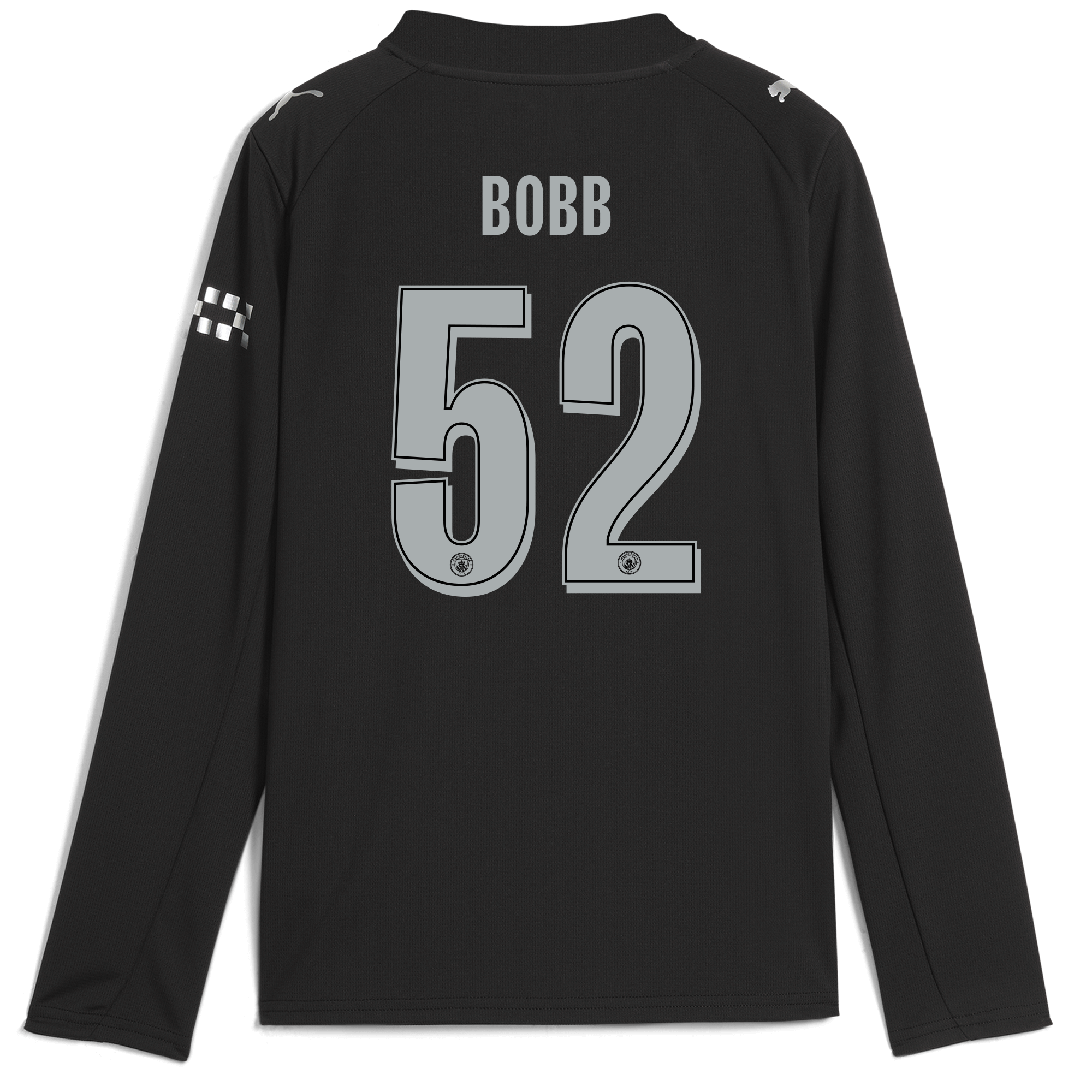 kids manchester city man city away jersey 202526 long sleeve with bobb 52 printing Manchester City Shirts | Official Team Gear
