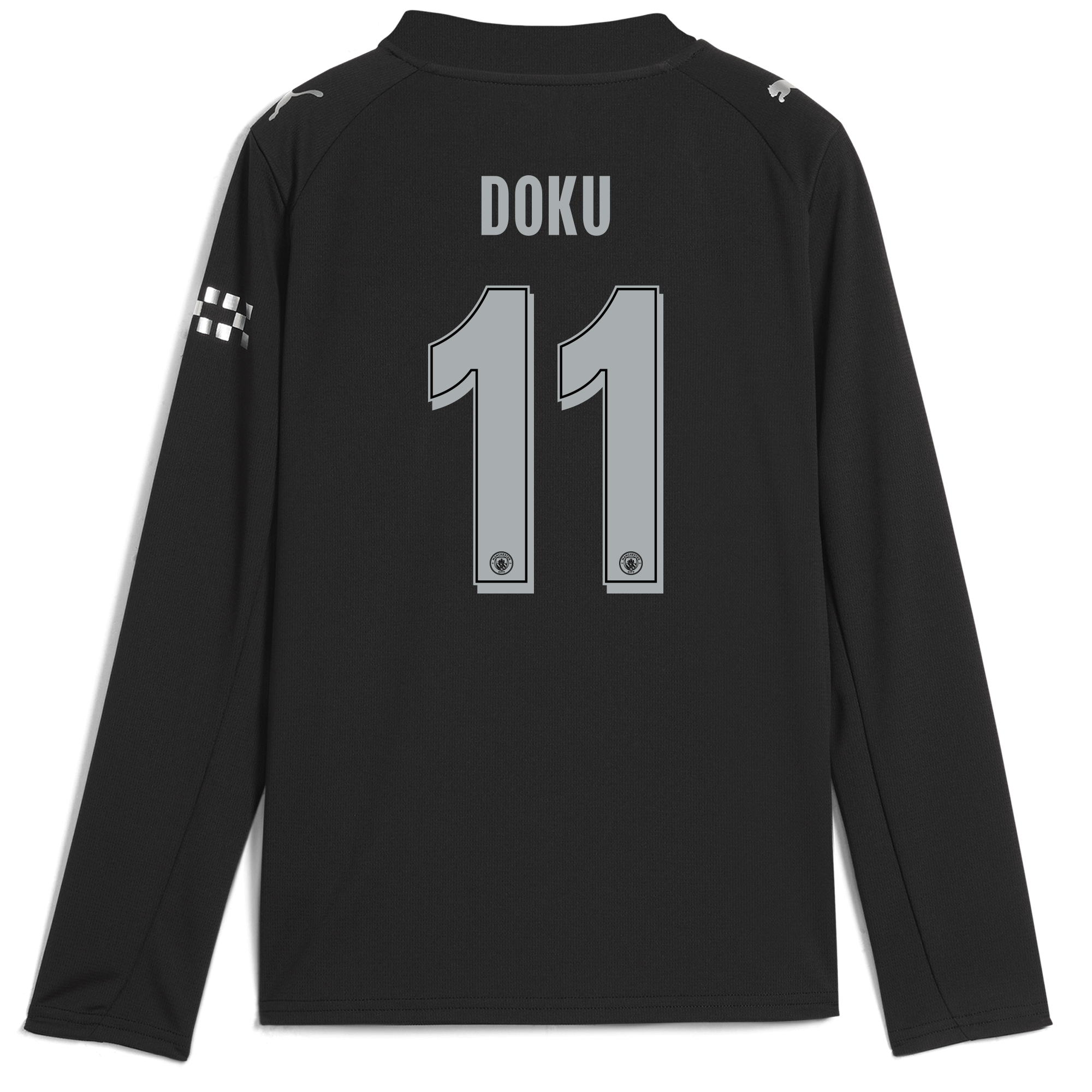 kids manchester city man city away jersey 202526 long sleeve with doku 11 printing Manchester City Shirts | Official Team Gear