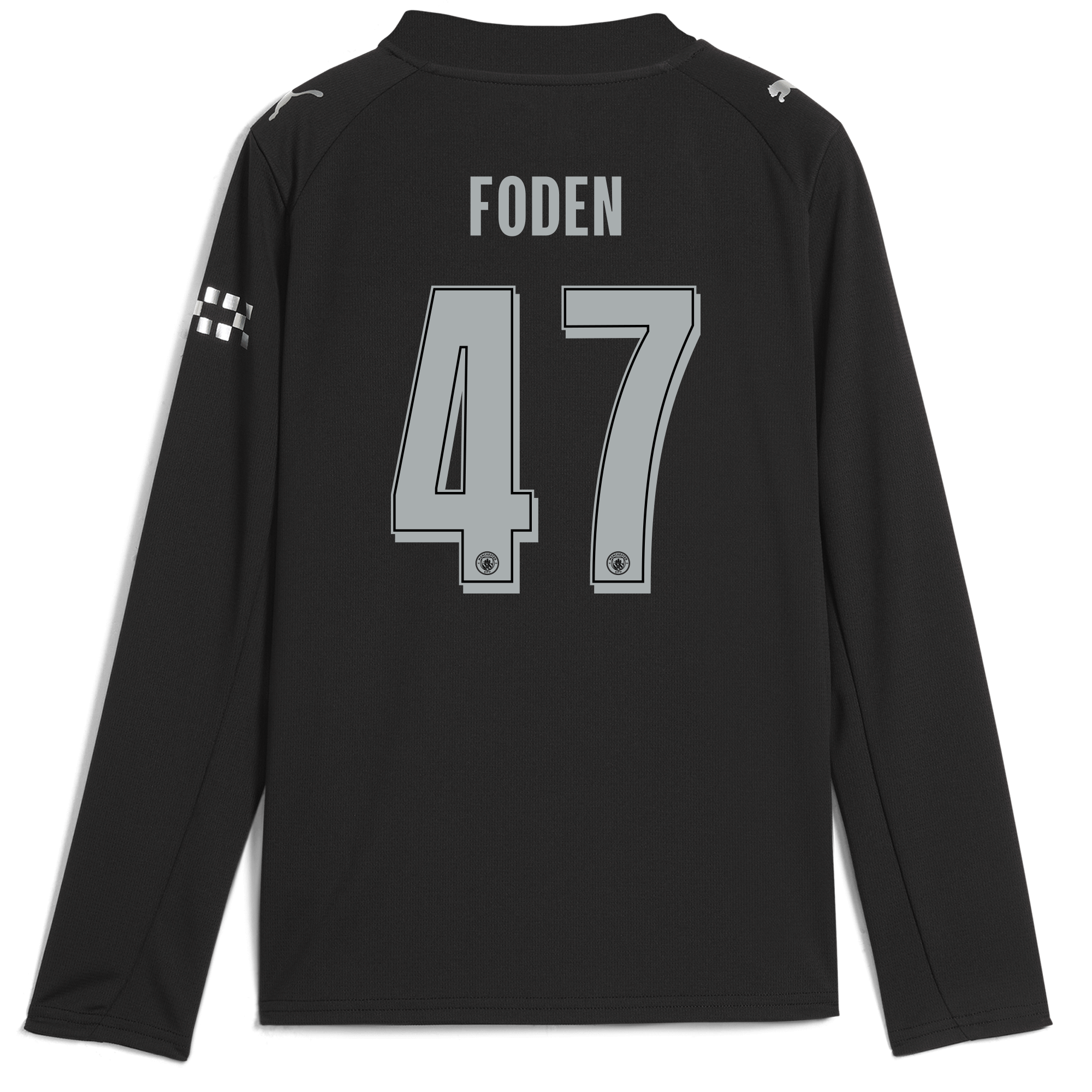 kids manchester city man city away jersey 202526 long sleeve with foden 47 printing Manchester City Shirts | Official Team Gear