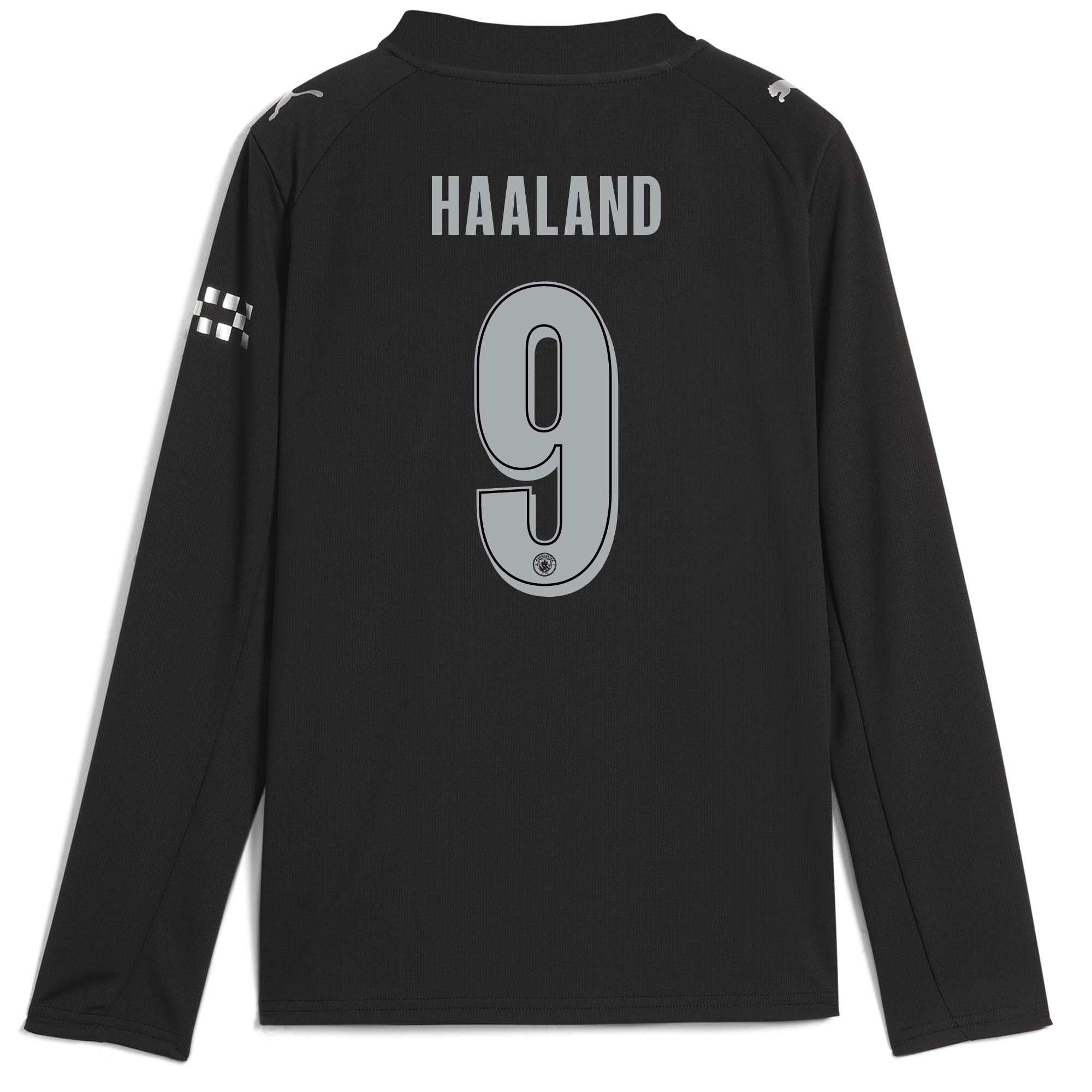 kids manchester city man city away jersey 202526 long sleeve with haaland 9 printing Manchester City Shirts | Official Team Gear