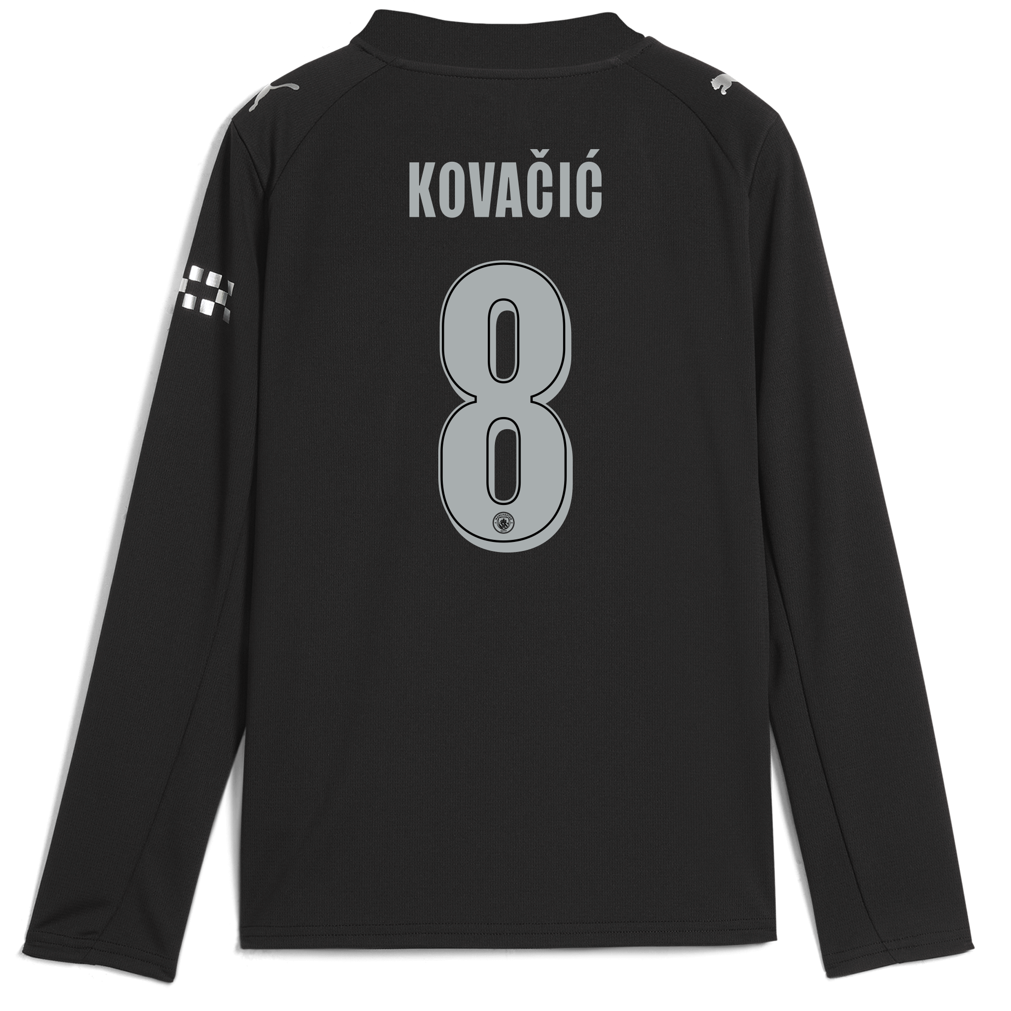 kids manchester city man city away jersey 202526 long sleeve with kovaČiĆ 8 printing Manchester City Shirts | Official Team Gear