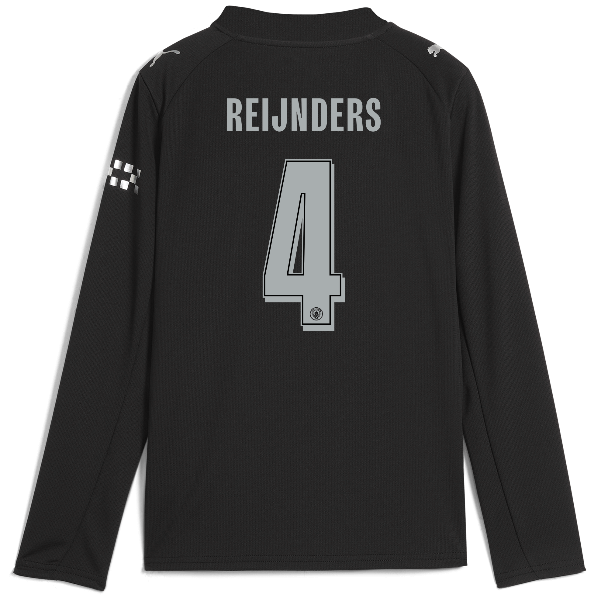 kids manchester city man city away jersey 202526 long sleeve with reijnders 4 printing Manchester City Shirts | Official Team Gear