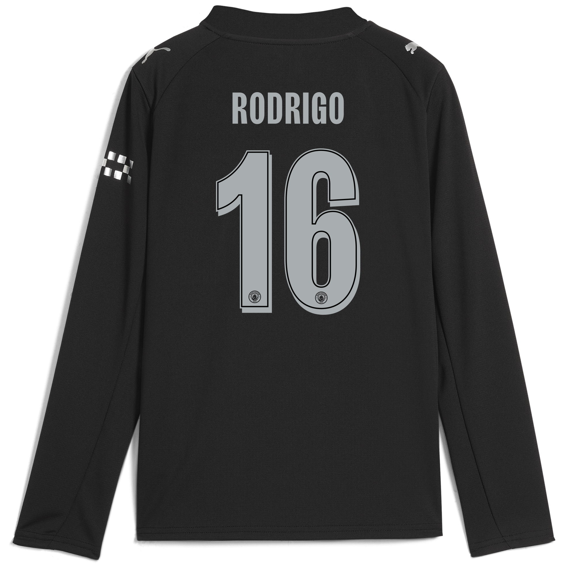 kids manchester city man city away jersey 202526 long sleeve with rodrigo 16 printing Manchester City Shirts | Official Team Gear