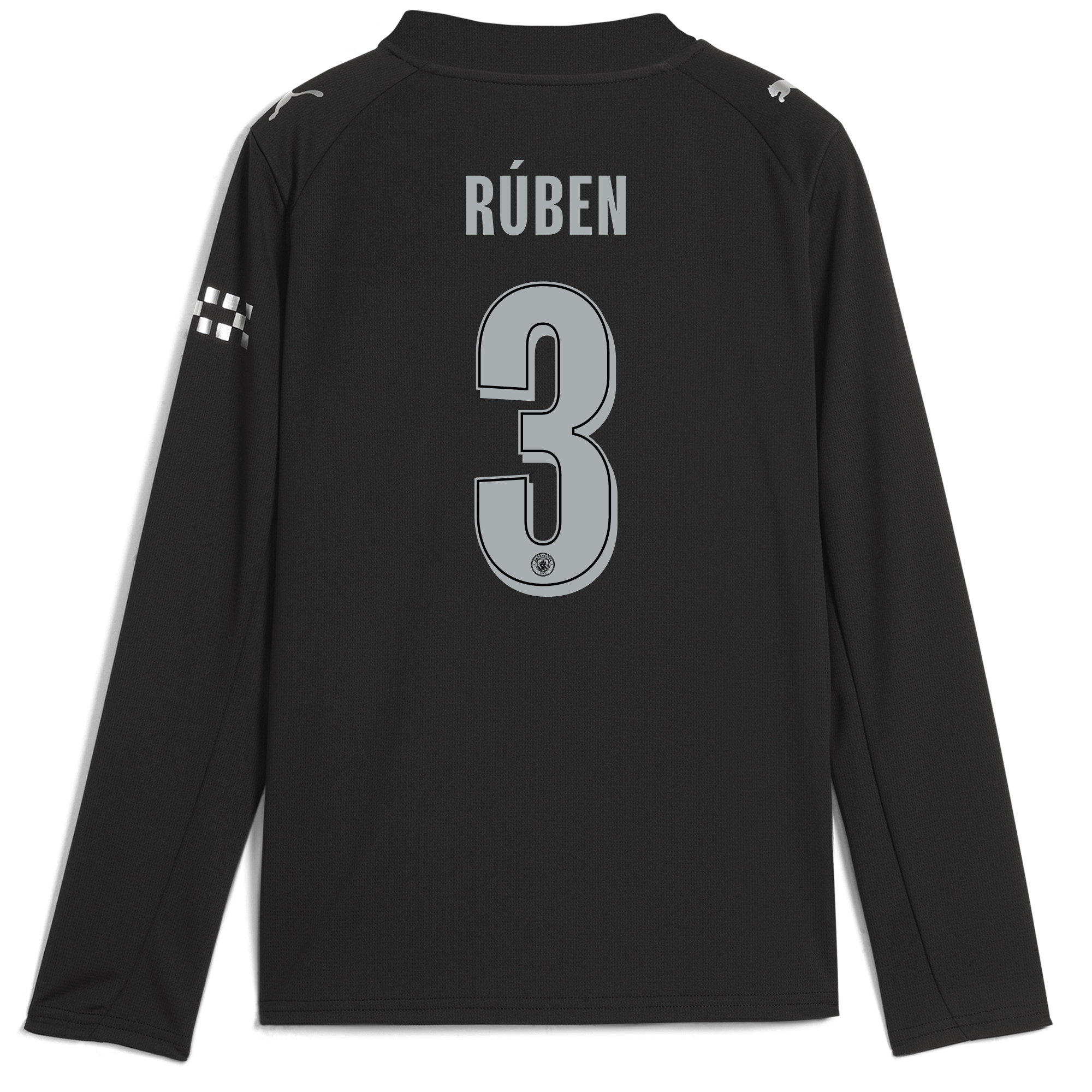 kids manchester city man city away jersey 202526 long sleeve with rÚben 3 printing Manchester City Shirts | Official Team Gear