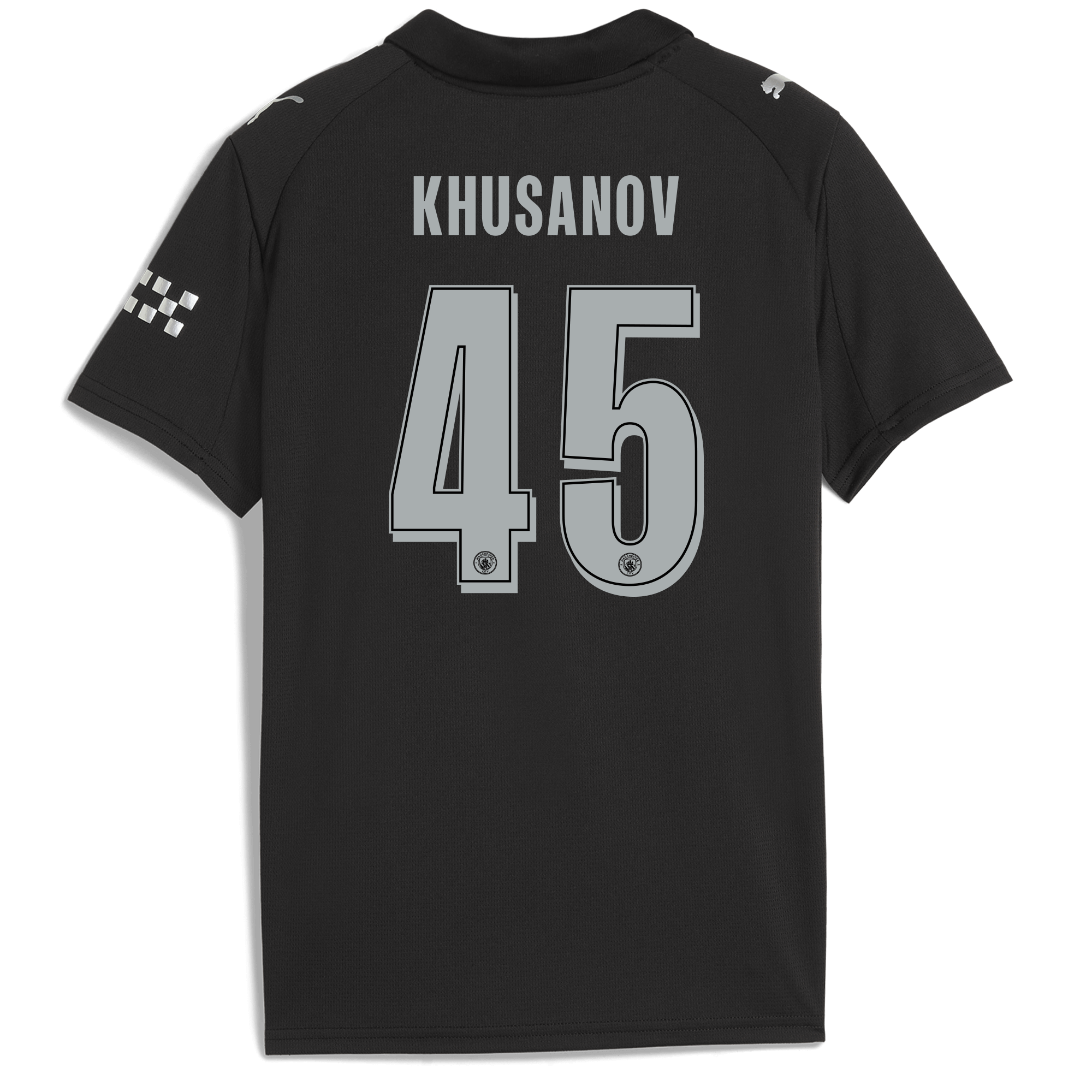 kids manchester city man city away jersey 202526 with khusanov 45 printing Manchester City Shirts | Official Team Gear