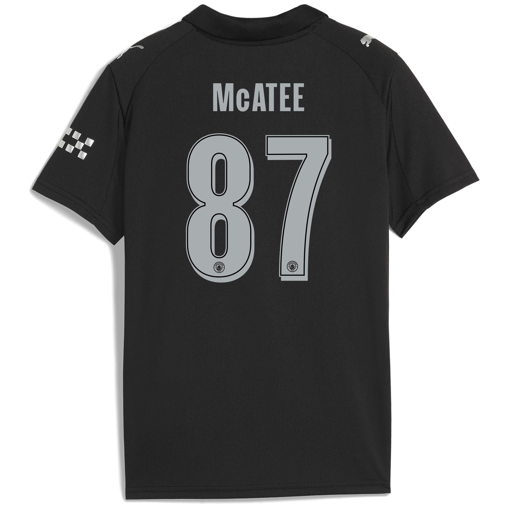 kids manchester city man city away jersey 202526 with mcatee 87 printing Manchester City Shirts | Official Team Gear
