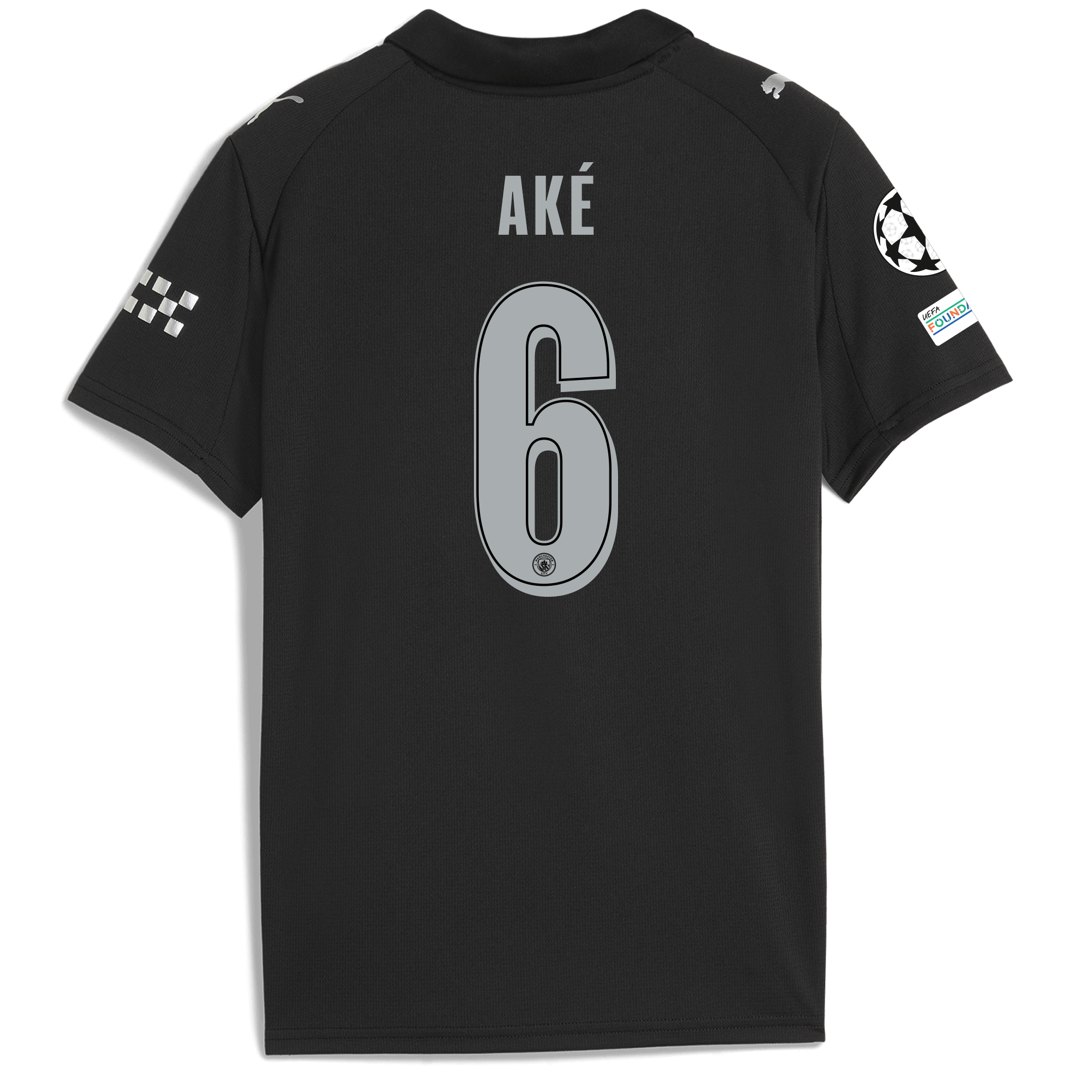 kids manchester city man city champions league away jersey 202526 with akÉ 6 printing Manchester City Shirts | Official Team Gear
