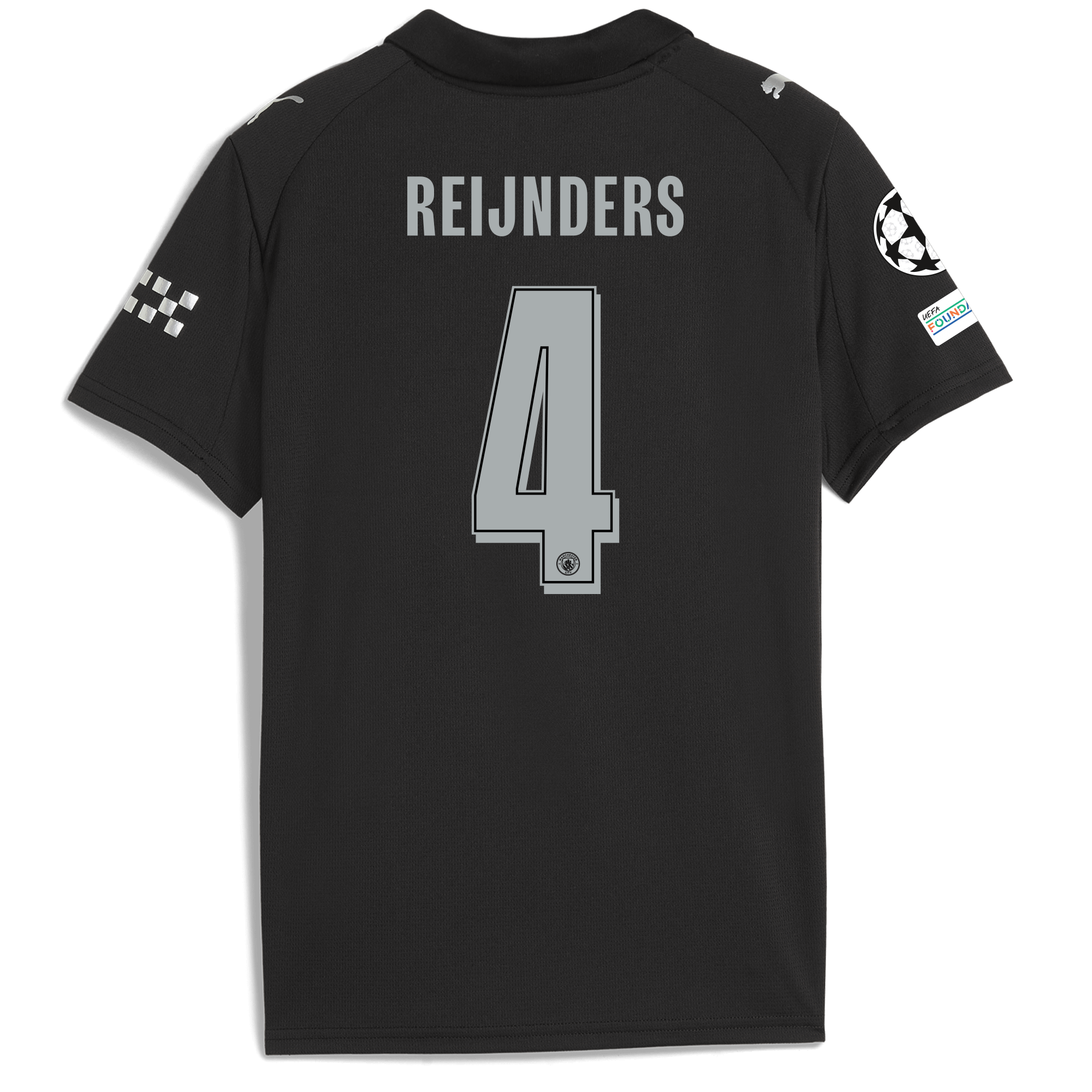 kids manchester city man city champions league away jersey 202526 with reijnders 4 printing Manchester City Shirts | Official Team Gear