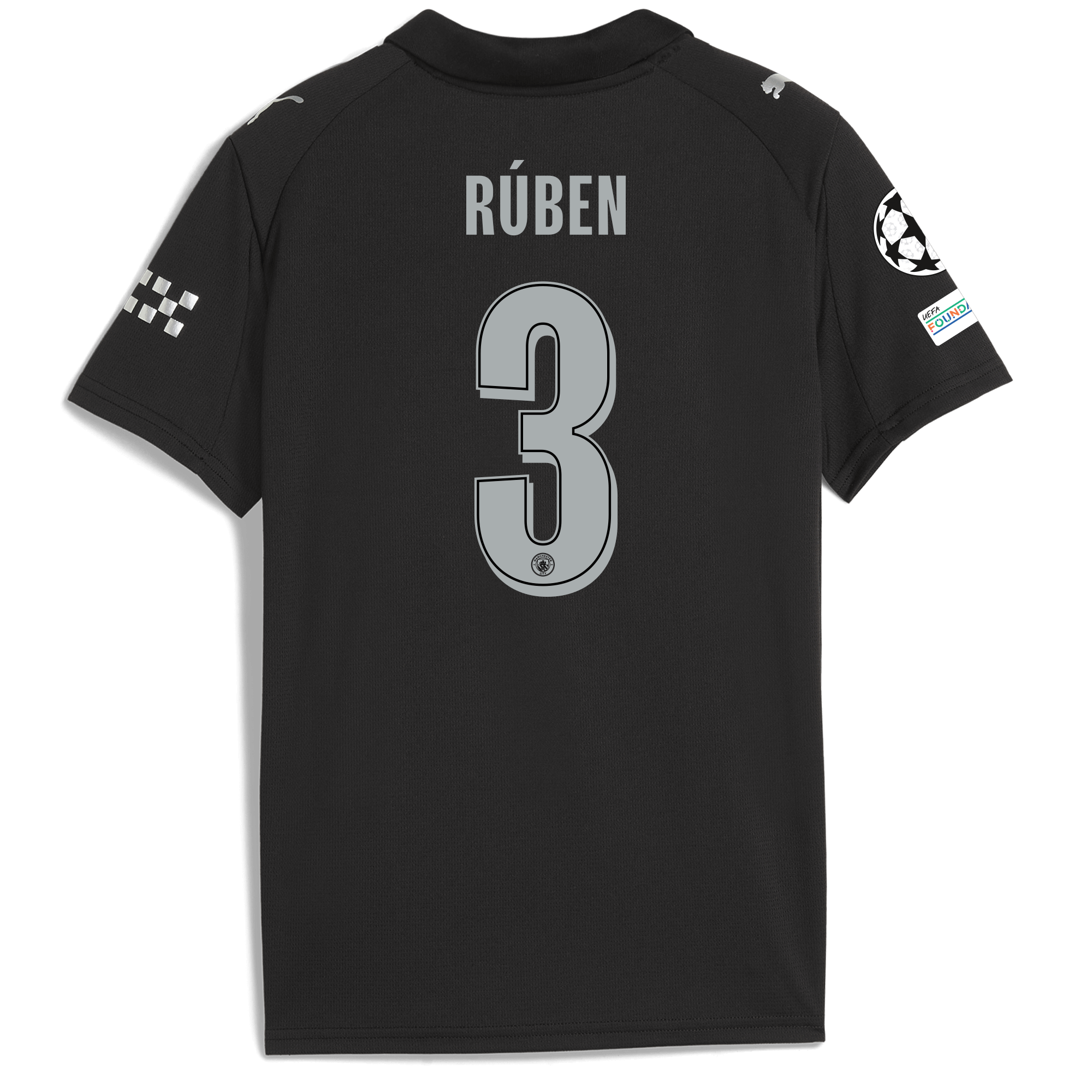 kids manchester city man city champions league away jersey 202526 with rÚben 3 printing Manchester City Shirts | Official Team Gear