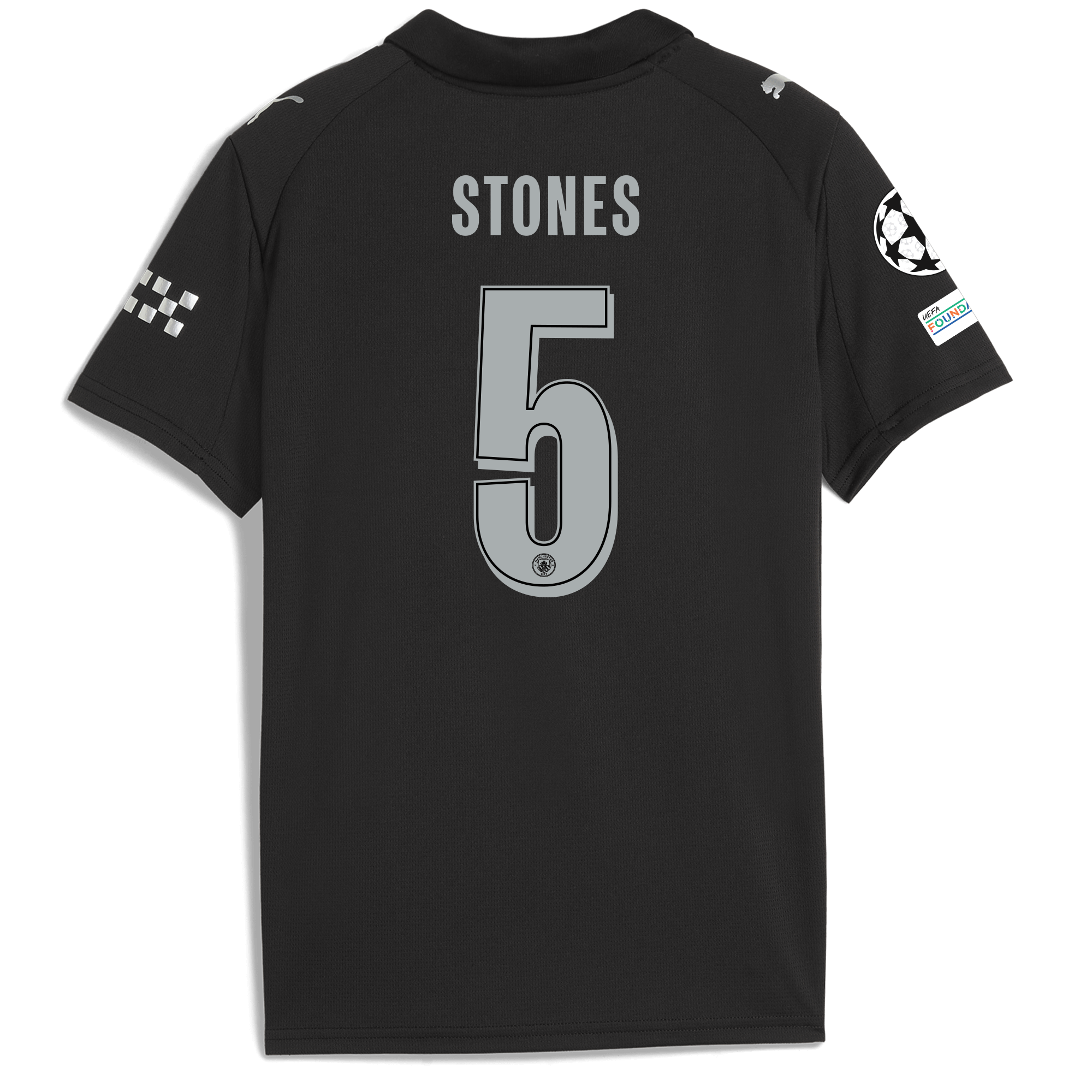 kids manchester city man city champions league away jersey 202526 with stones 5 printing Manchester City Shirts | Official Team Gear