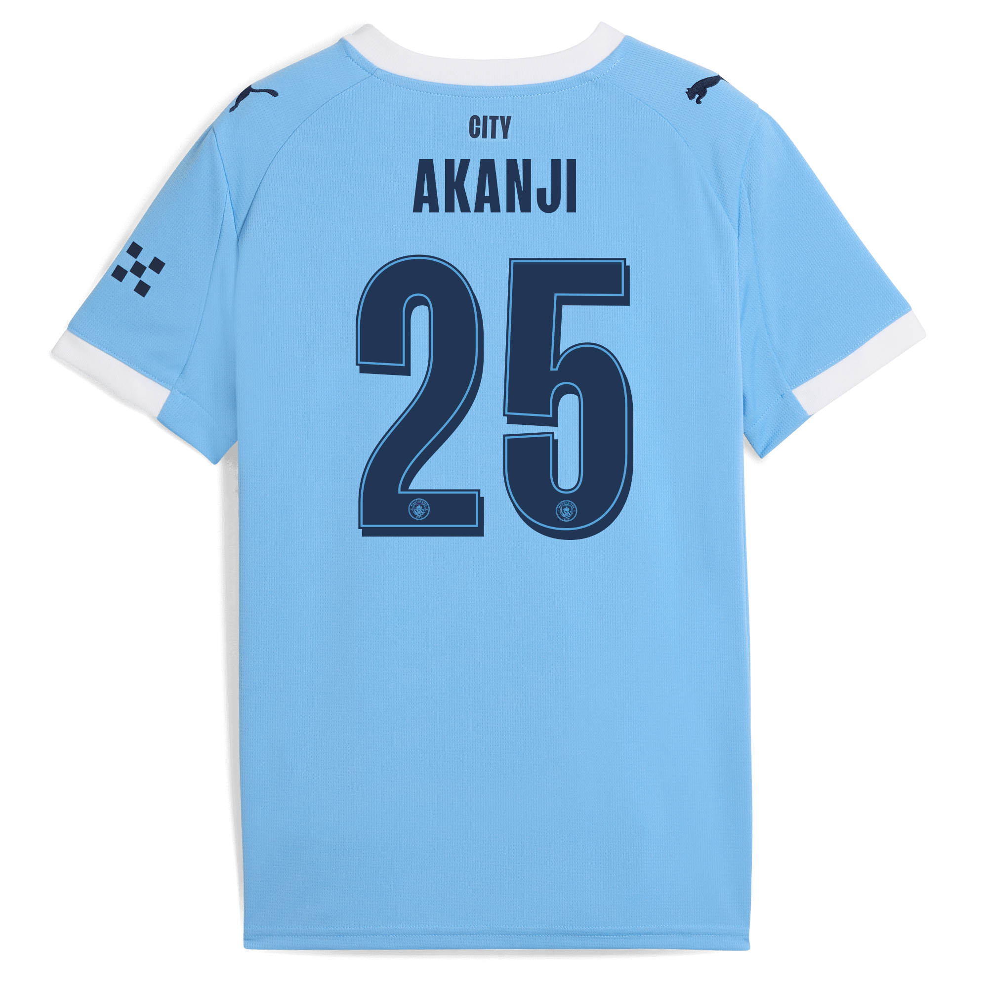 kids manchester city man city home jersey 202526 with akanji 25 printing Manchester City Shirts | Official Team Gear