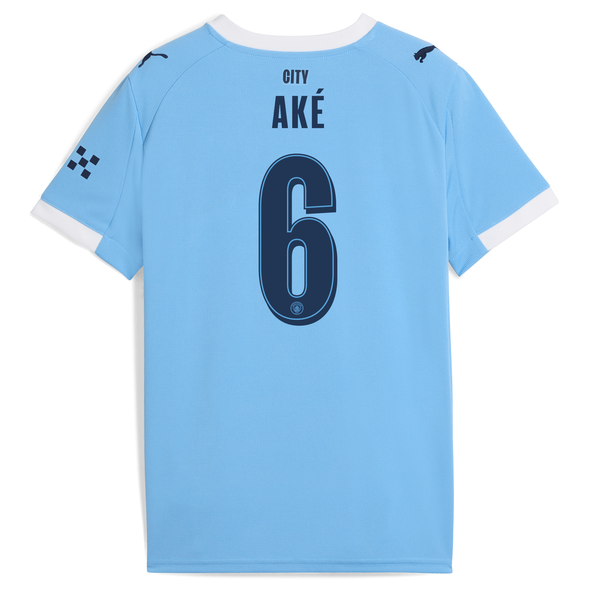 kids manchester city man city home jersey 202526 with akÉ 6 printing Manchester City Shirts | Official Team Gear