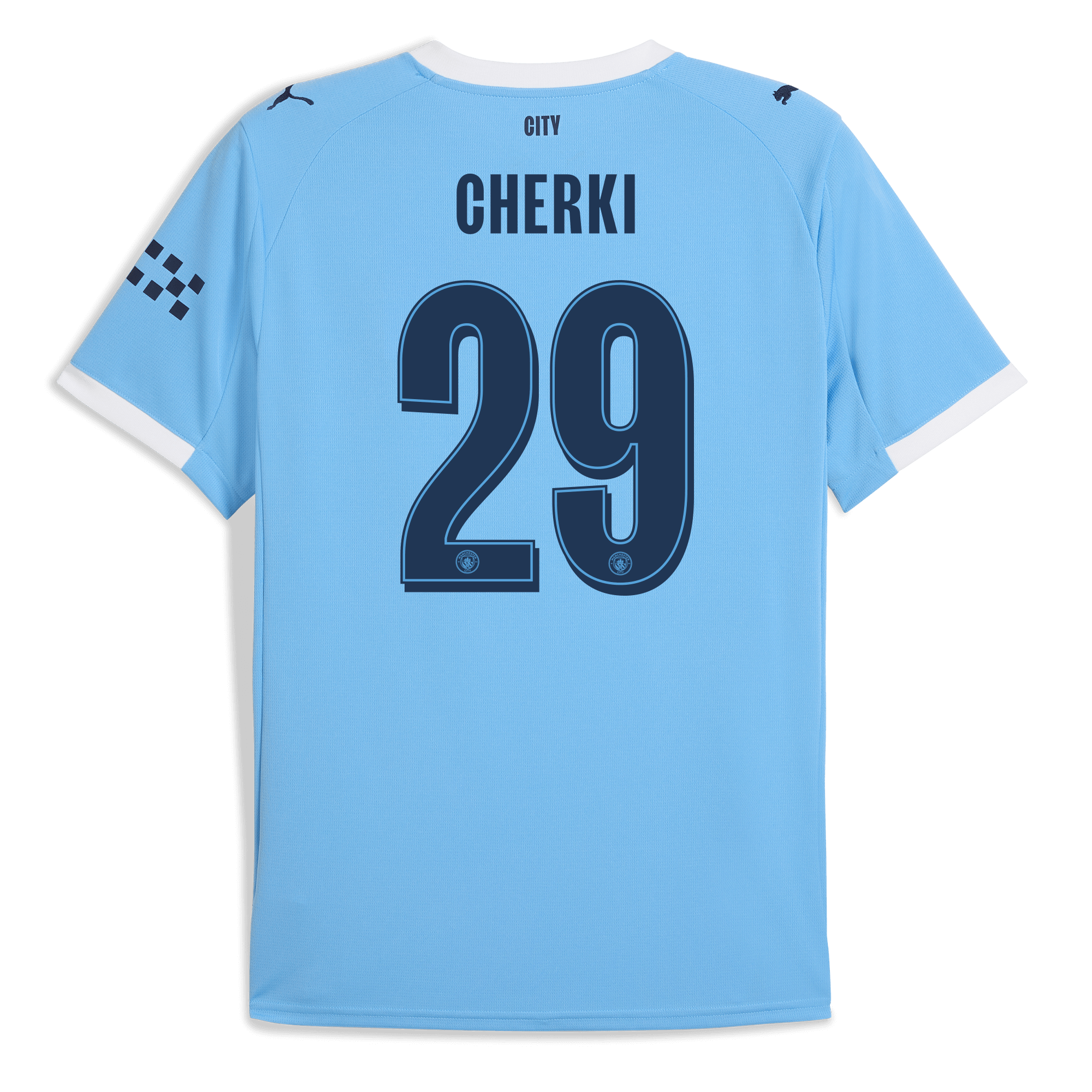 kids manchester city man city home jersey 202526 with cherki 29 printing Manchester City Shirts | Official Team Gear