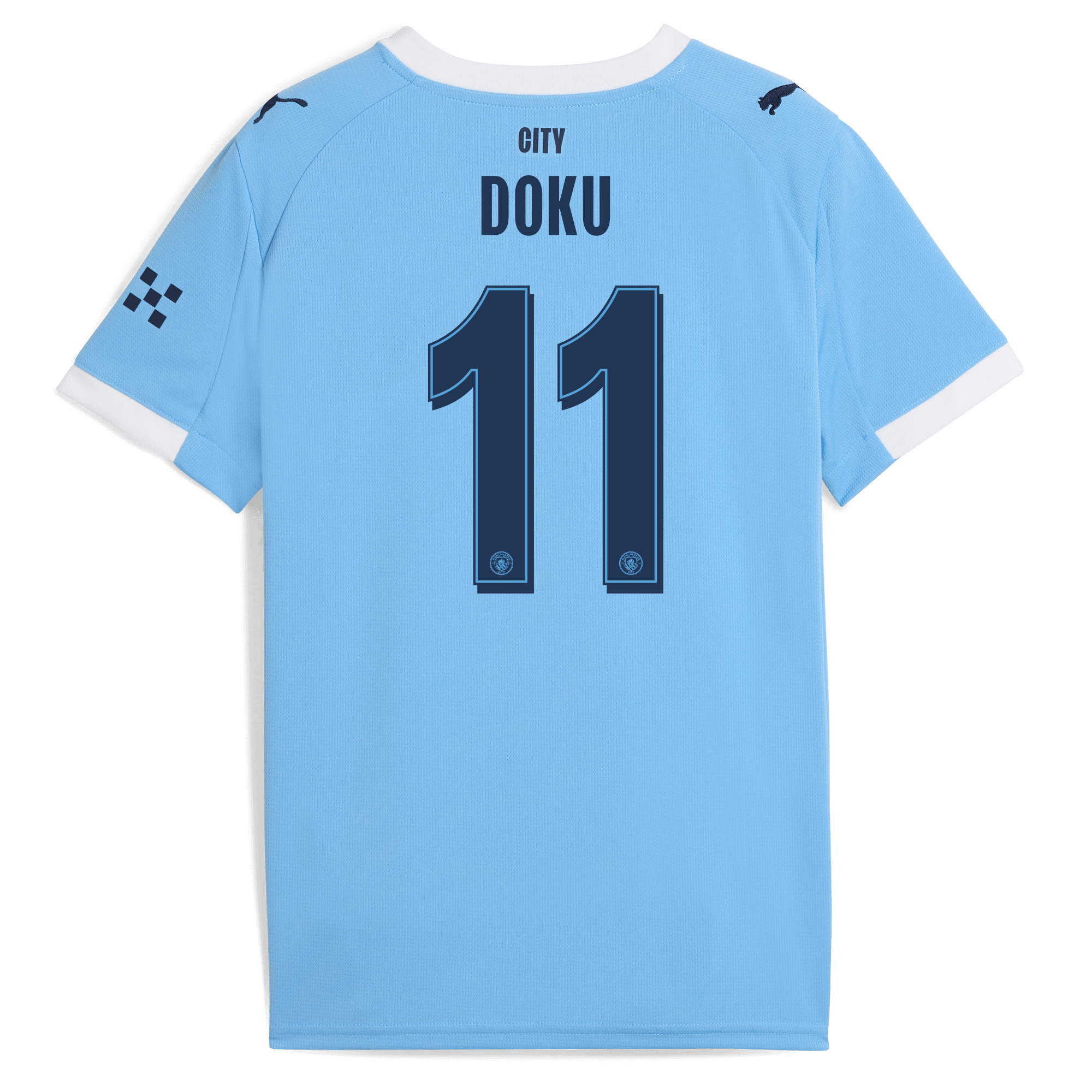 kids manchester city man city home jersey 202526 with doku 11 printing Manchester City Shirts | Official Team Gear