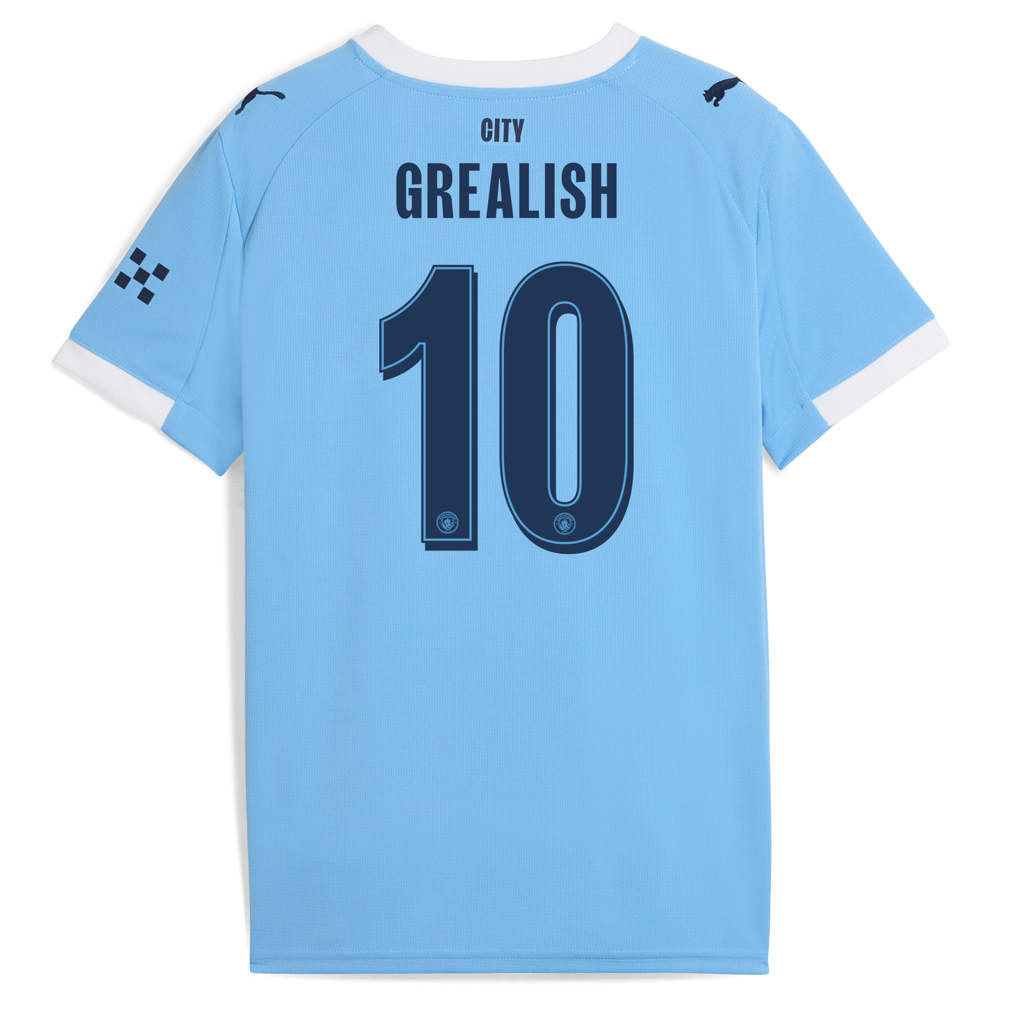 kids manchester city man city home jersey 202526 with grealish 10 printing Manchester City Shirts | Official Team Gear