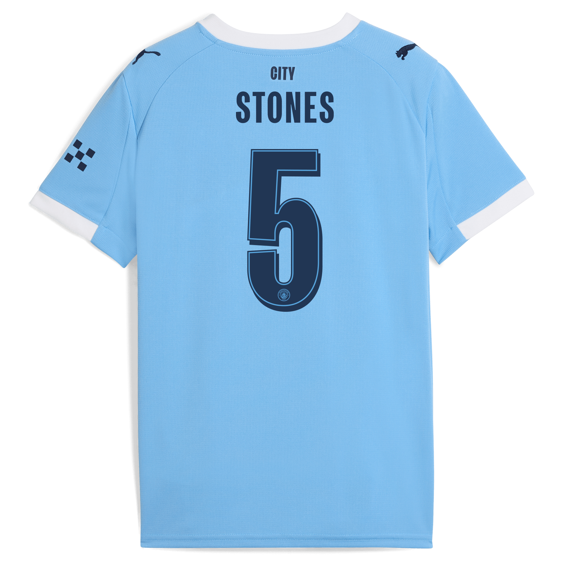kids manchester city man city home jersey 202526 with stones 5 printing Manchester City Shirts | Official Team Gear