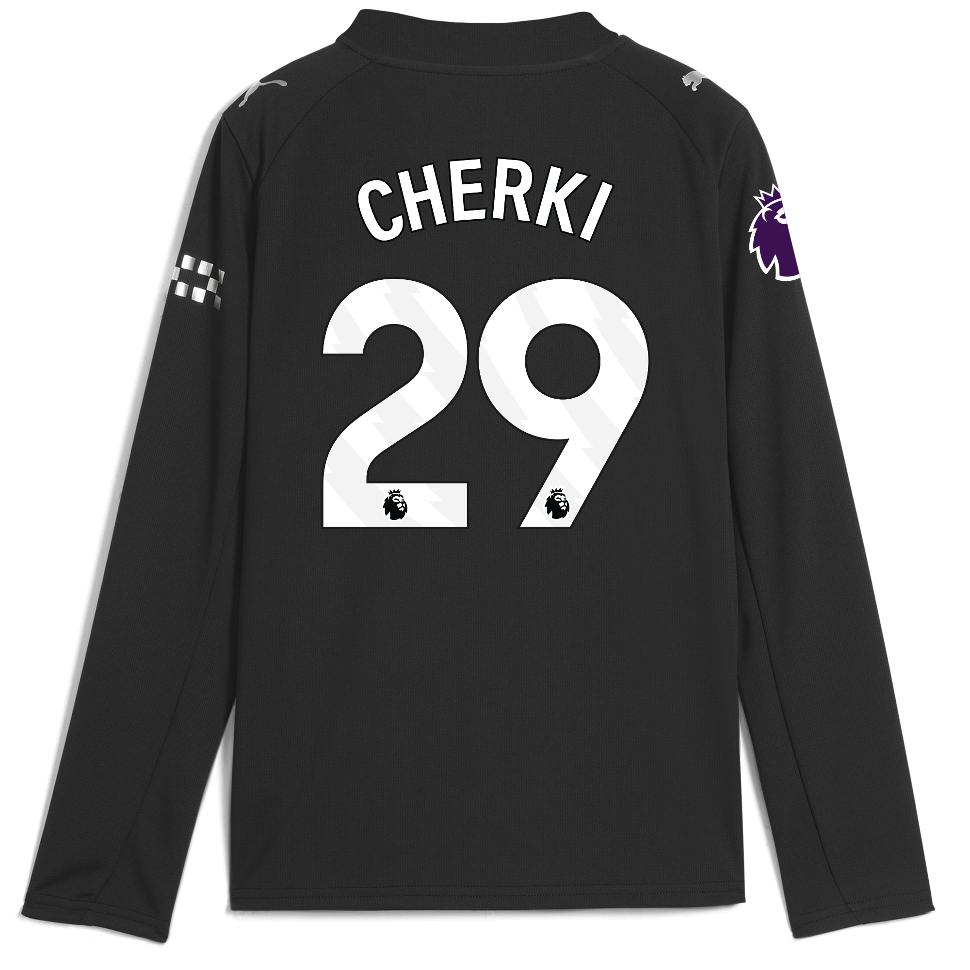 kids manchester city premier league away jersey 202526 long sleeve with cherki 29 printing Manchester City Shirts | Official Team Gear