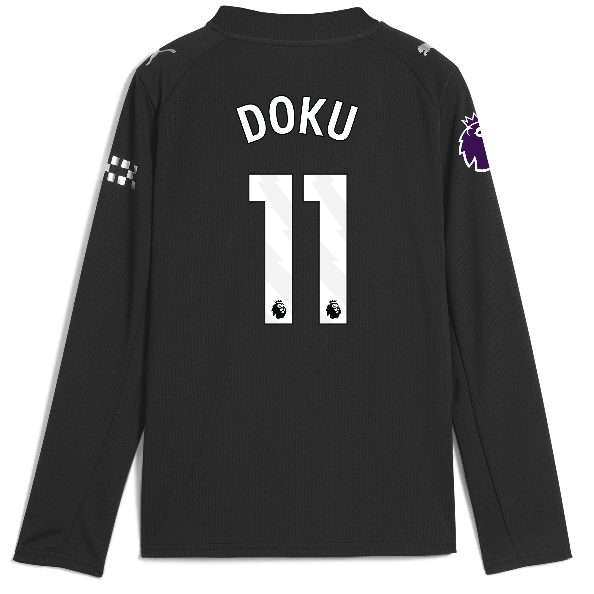 kids manchester city premier league away jersey 202526 long sleeve with doku 11 printing Manchester City Shirts | Official Team Gear