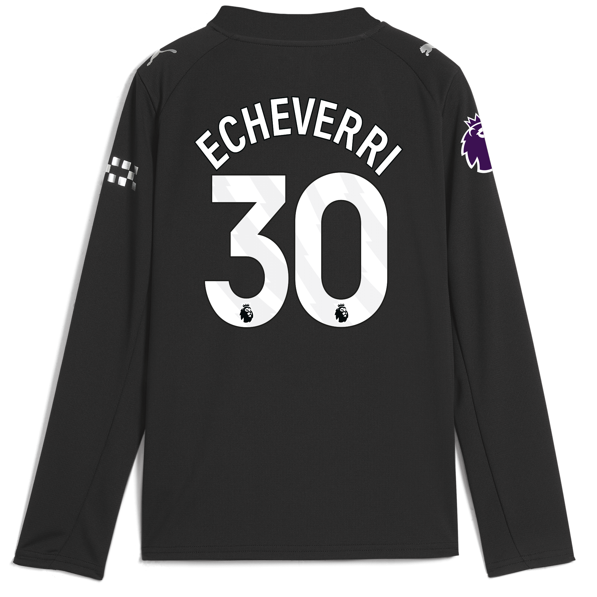 kids manchester city premier league away jersey 202526 long sleeve with echeverri 30 printing Manchester City Shirts | Official Team Gear