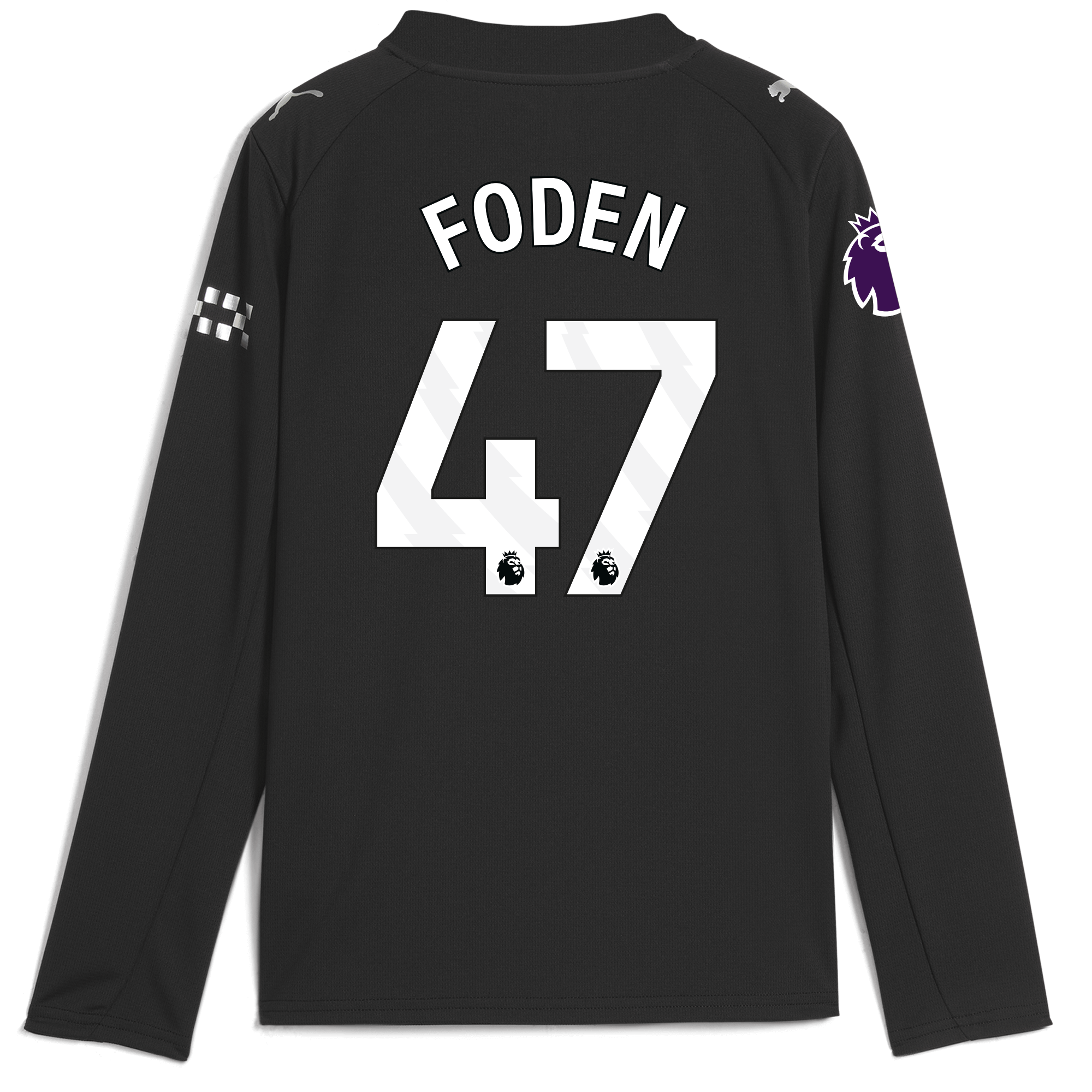 kids manchester city premier league away jersey 202526 long sleeve with foden 47 printing Manchester City Shirts | Official Team Gear