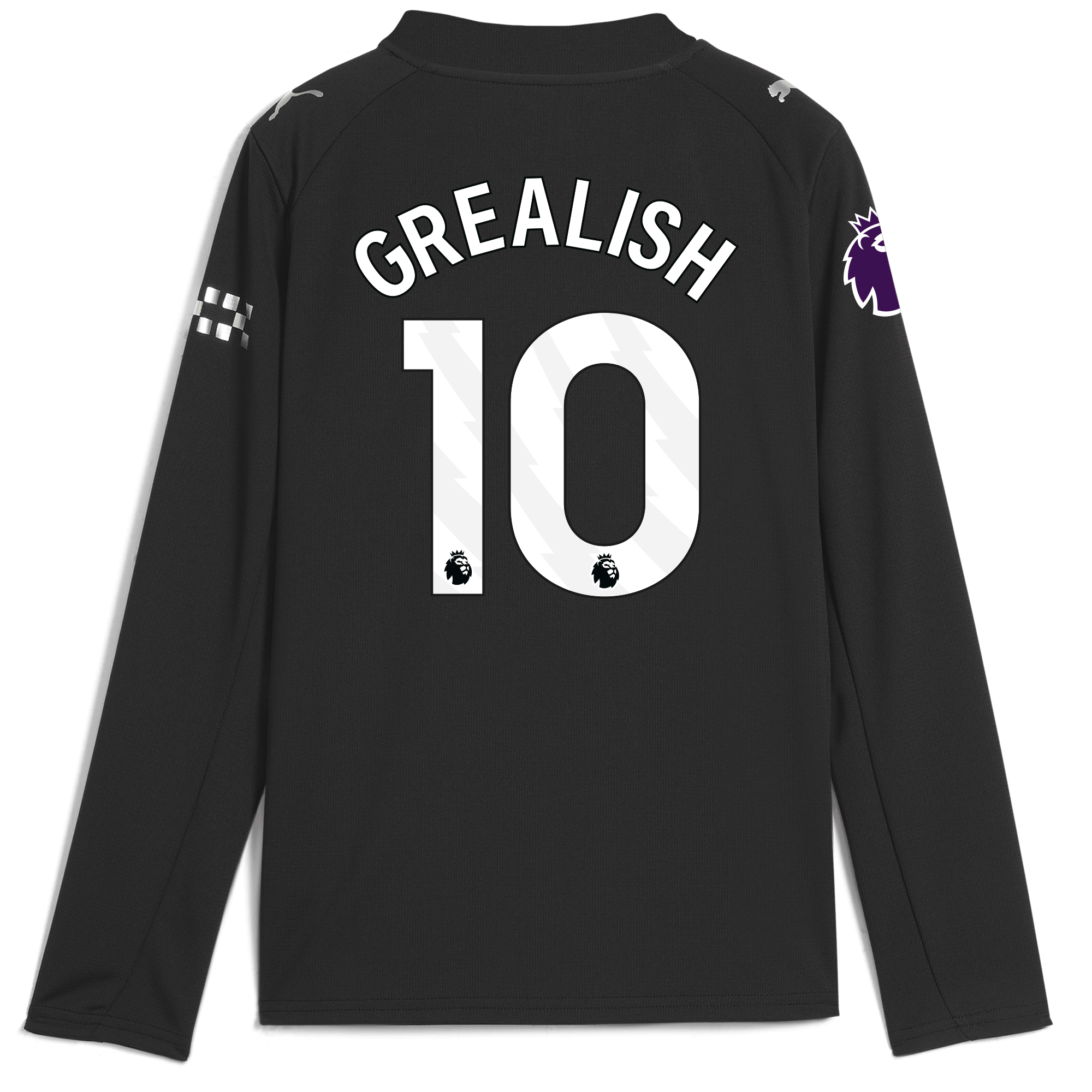 kids manchester city premier league away jersey 202526 long sleeve with grealish 10 printing Manchester City Shirts | Official Team Gear