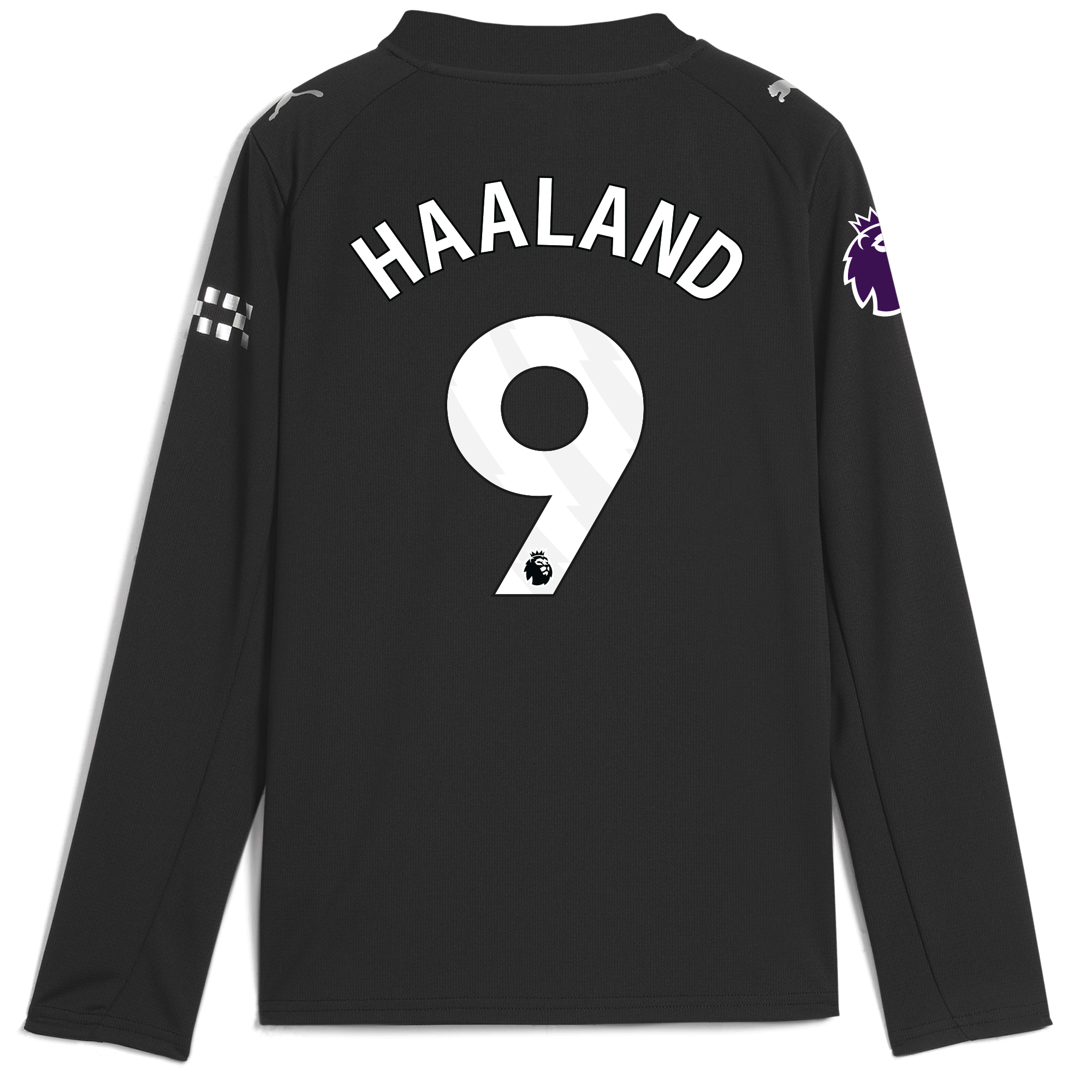 kids manchester city premier league away jersey 202526 long sleeve with haaland 9 printing Manchester City Shirts | Official Team Gear