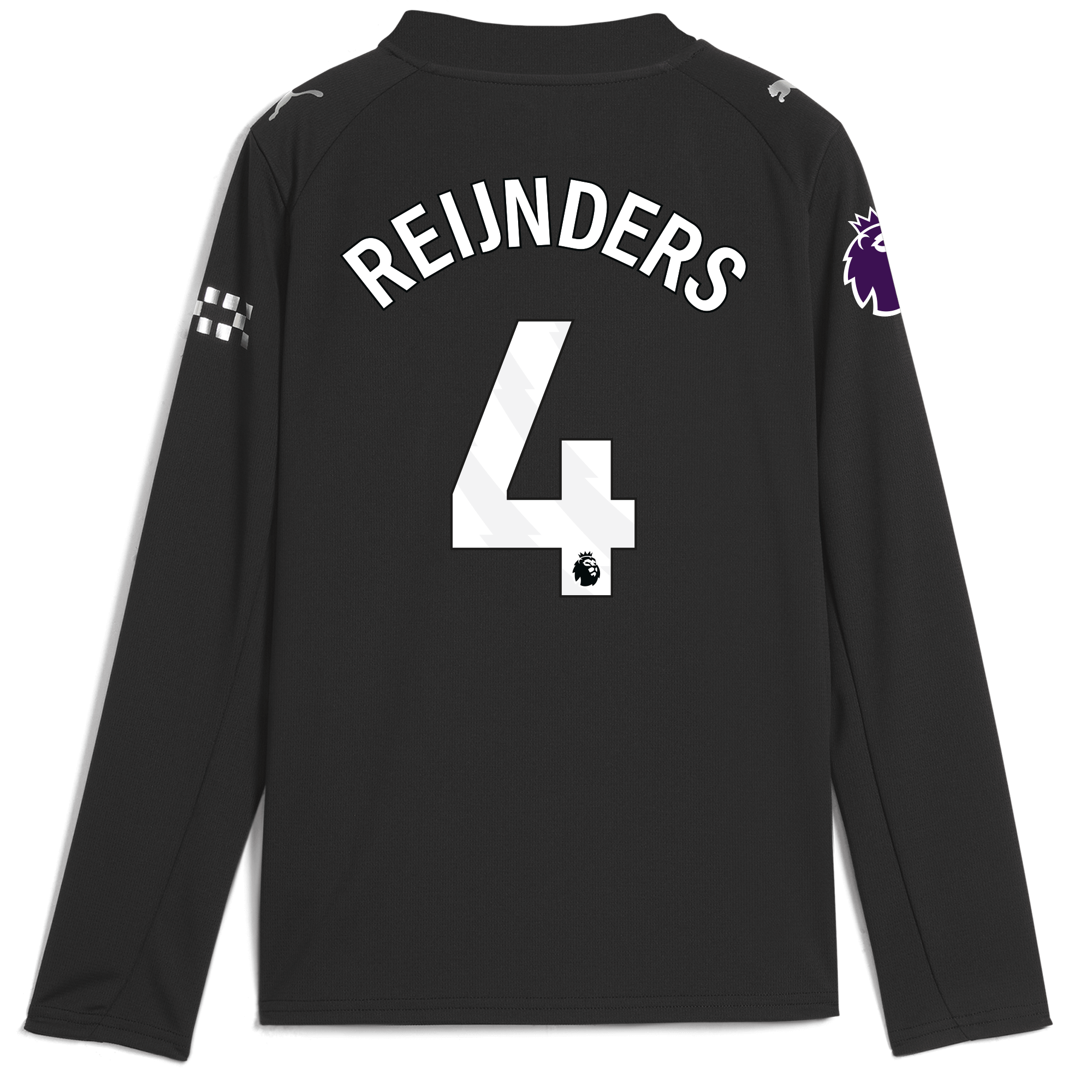 kids manchester city premier league away jersey 202526 long sleeve with reijnders 4 printing Manchester City Shirts | Official Team Gear