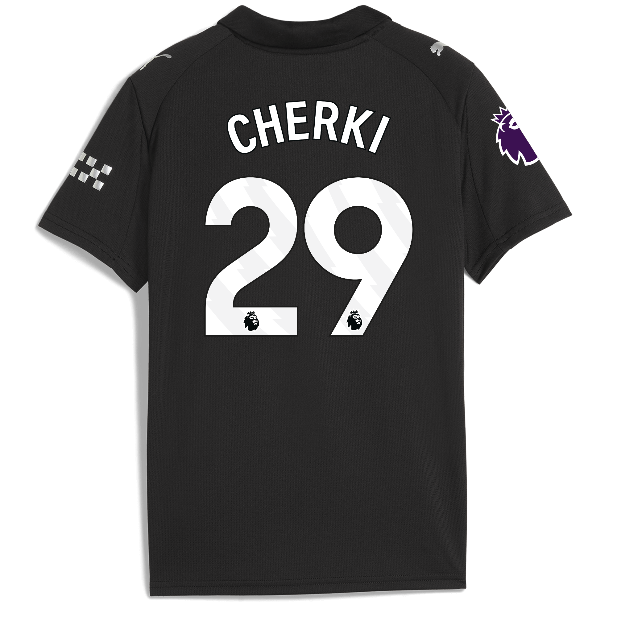 kids manchester city premier league away jersey 202526 with cherki 29 printing Manchester City Shirts | Official Team Gear