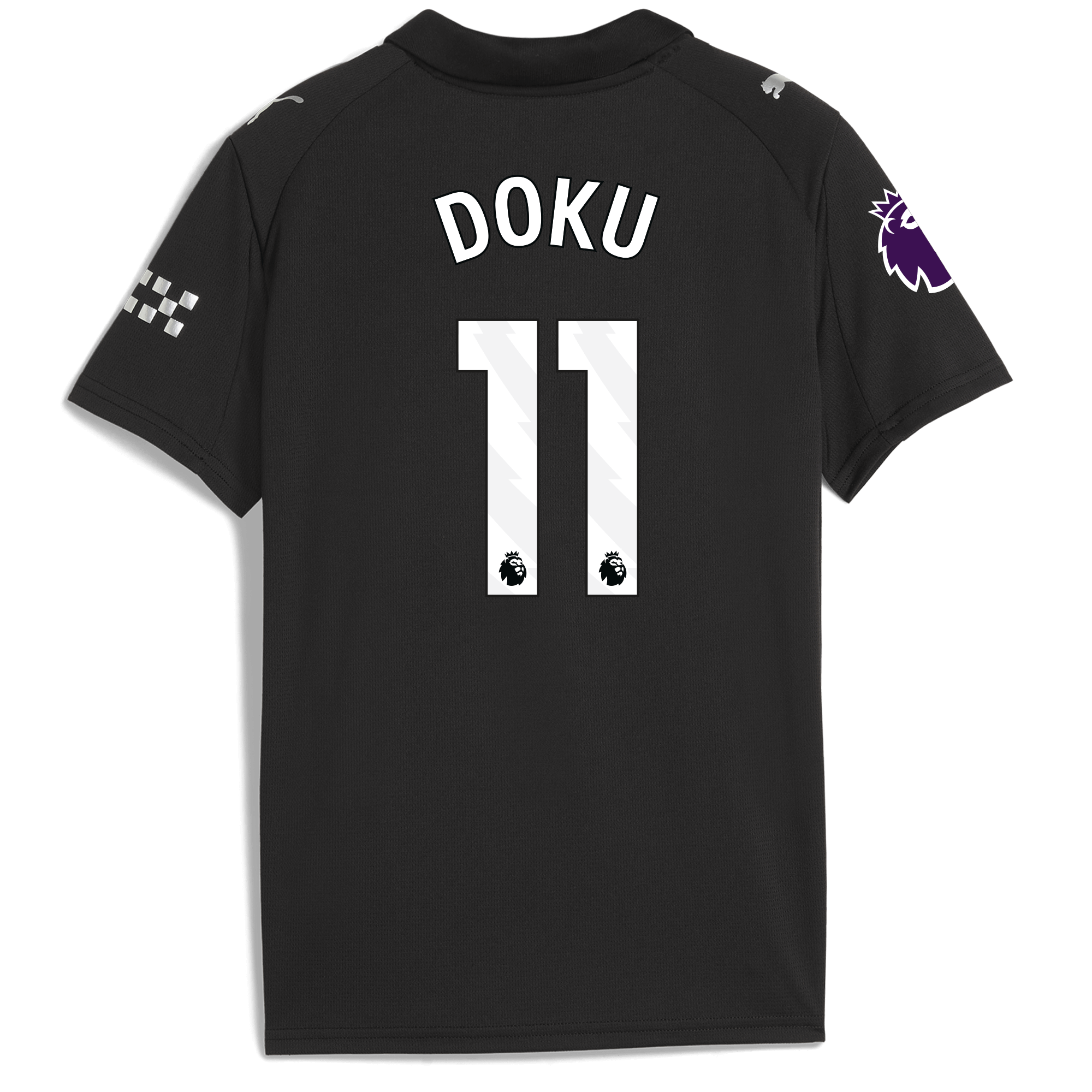 kids manchester city premier league away jersey 202526 with doku 11 printing Manchester City Shirts | Official Team Gear