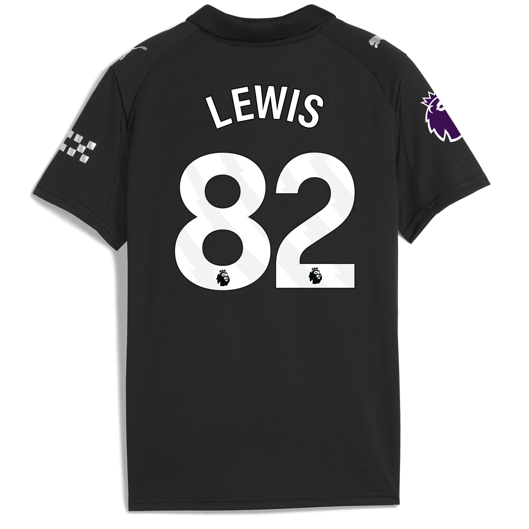 kids manchester city premier league away jersey 202526 with lewis 82 printing Manchester City Shirts | Official Team Gear