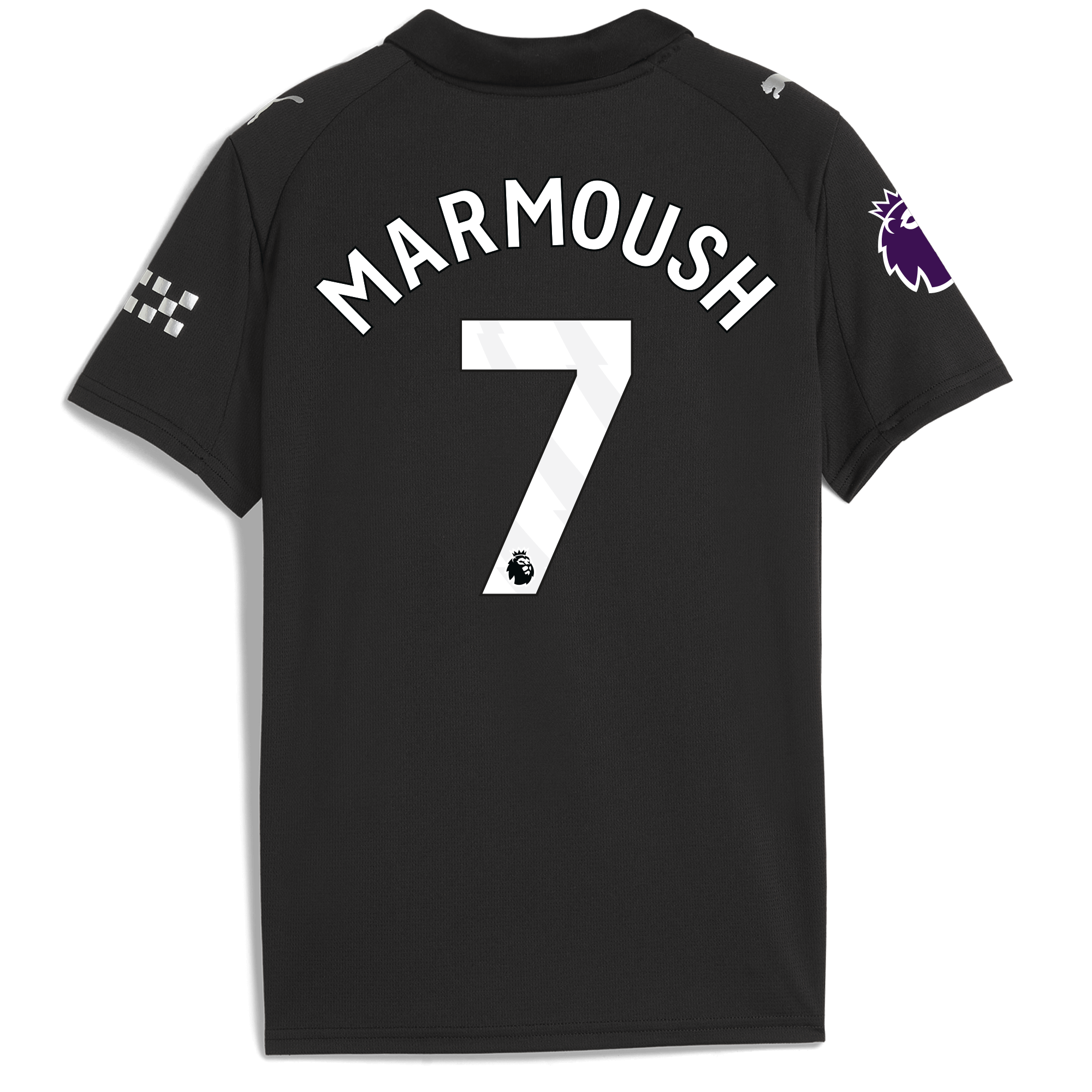 kids manchester city premier league away jersey 202526 with marmoush 7 printing Manchester City Shirts | Official Team Gear