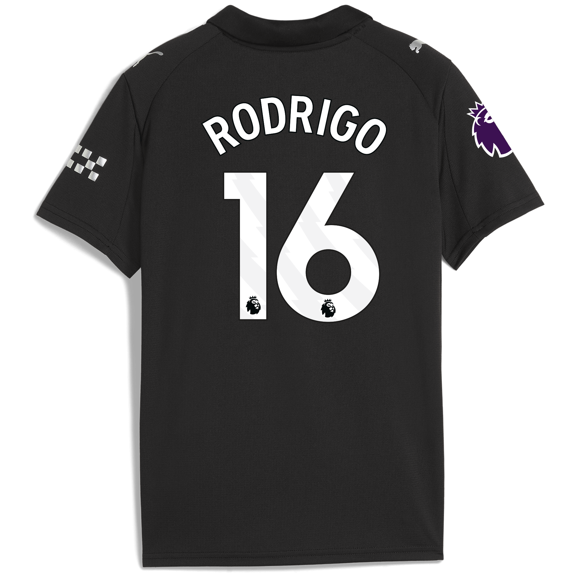 kids manchester city premier league away jersey 202526 with rodrigo 16 printing Manchester City Shirts | Official Team Gear