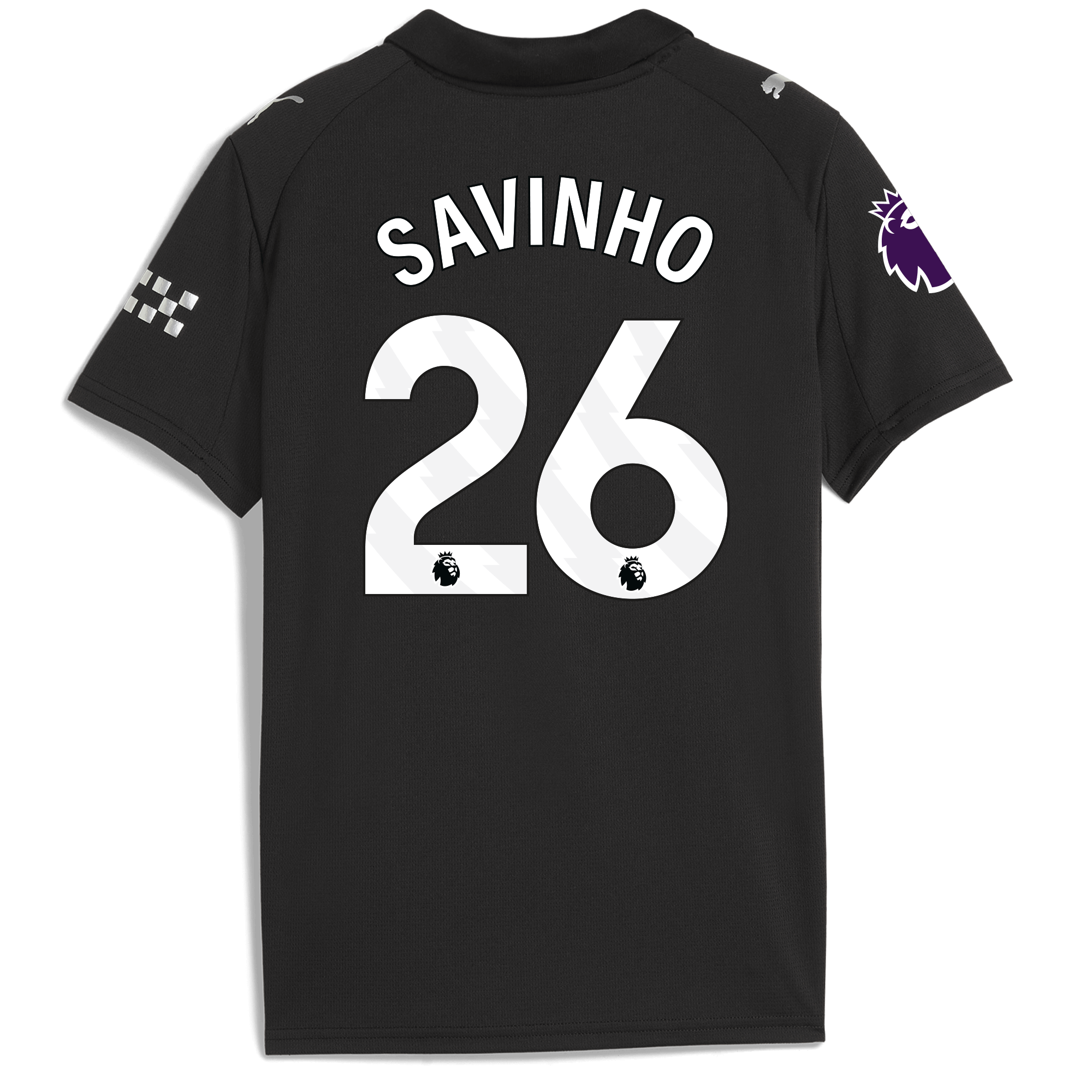 kids manchester city premier league away jersey 202526 with savinho 26 printing Manchester City Shirts | Official Team Gear