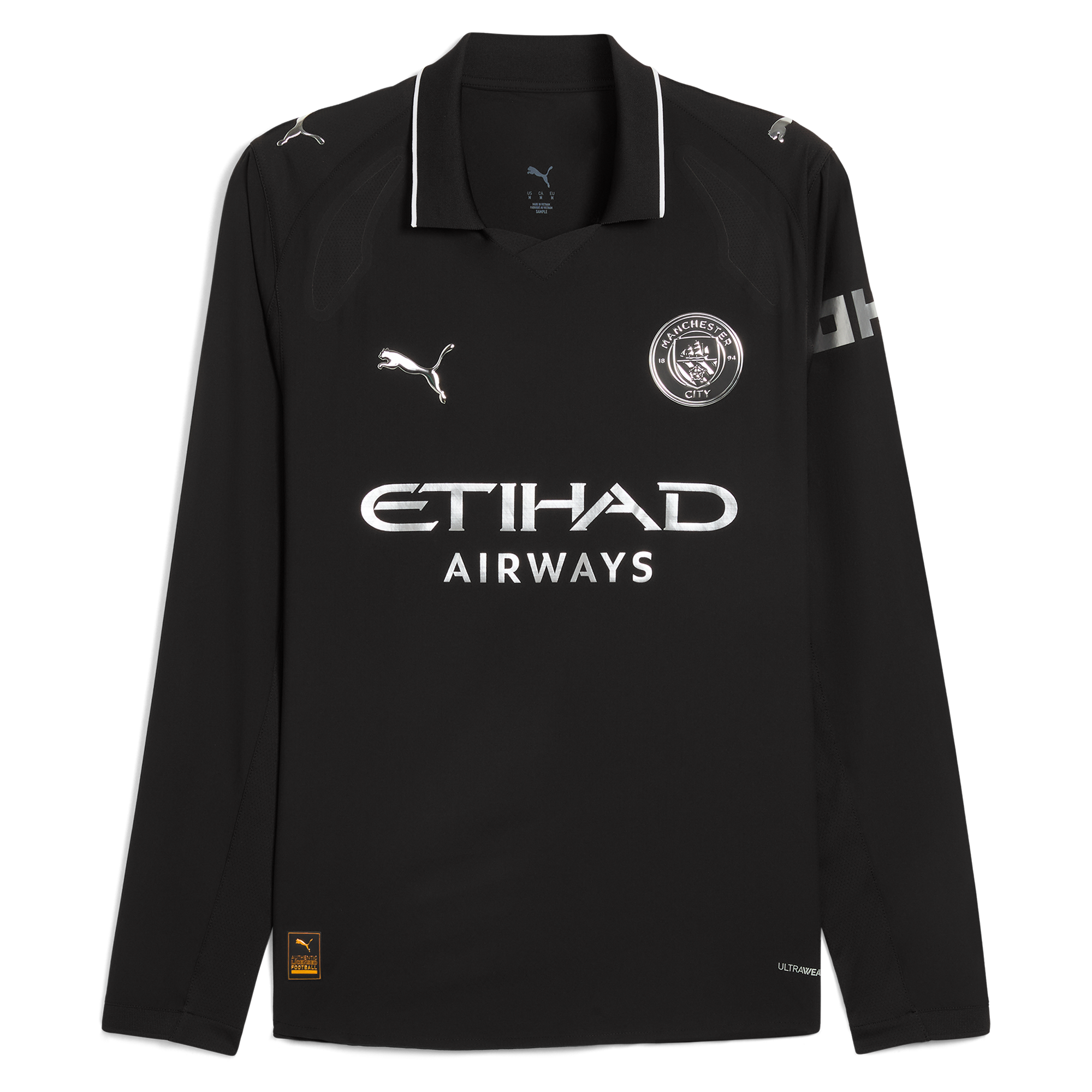 manchester city authentic away long sleeve jersey black 202526 Manchester City Shirts | Official Team Gear