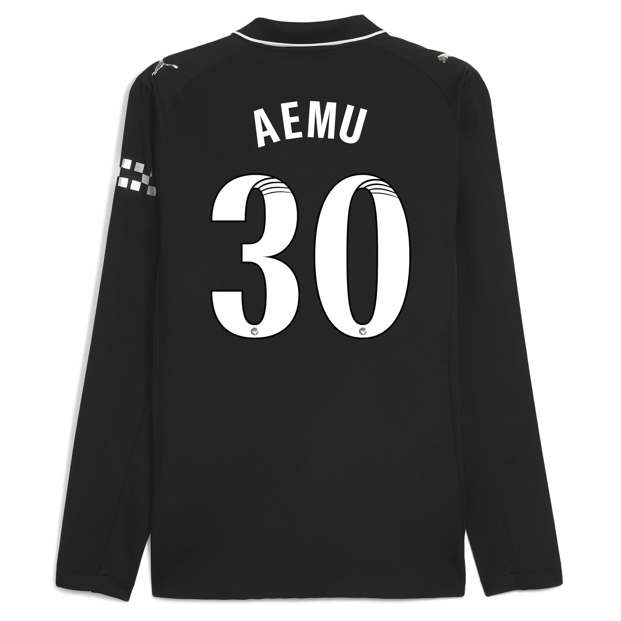 manchester city away authentic jersey 202526 long sleeve with aemu 30 printing Manchester City Shirts | Official Team Gear