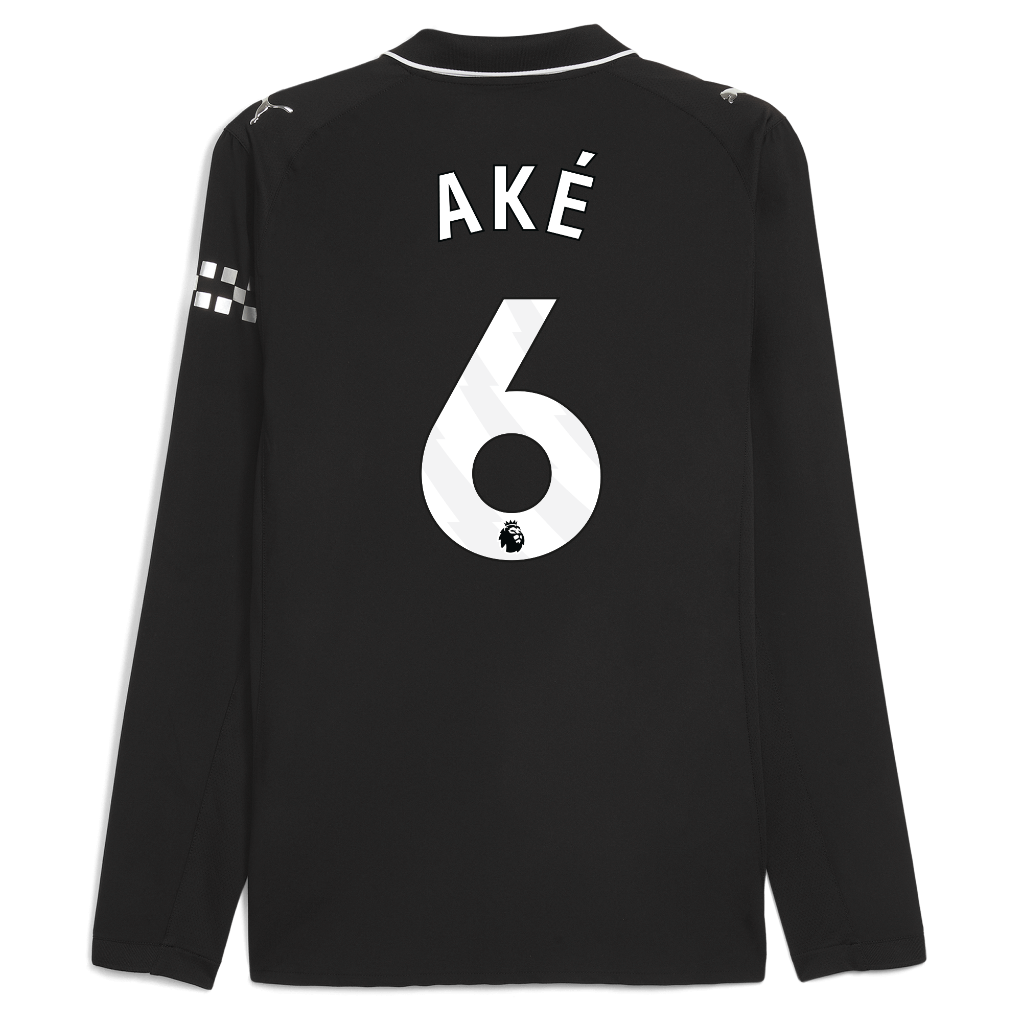 manchester city away authentic jersey 202526 long sleeve with akÉ 6 printing Manchester City Shirts | Official Team Gear