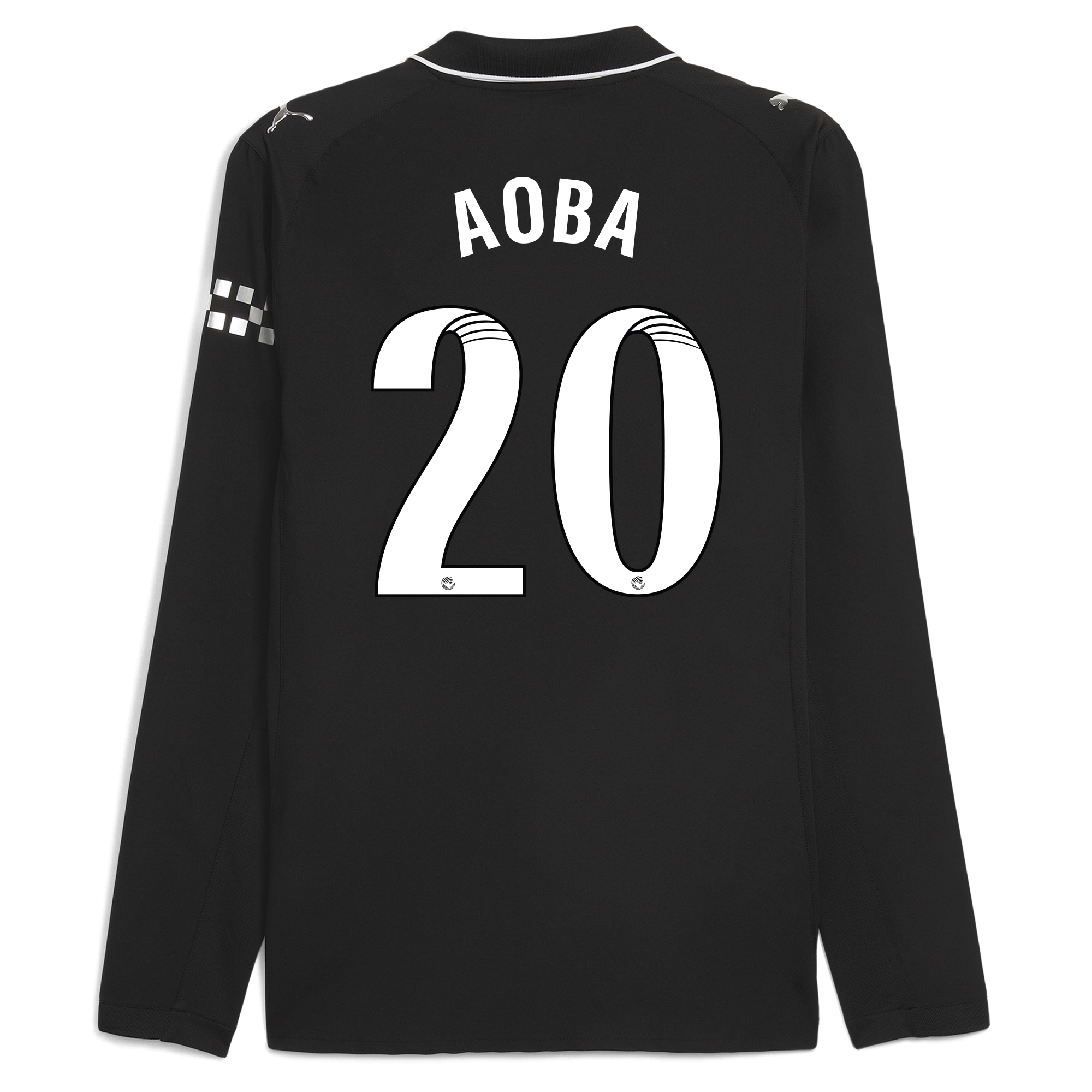 manchester city away authentic jersey 202526 long sleeve with aoba 20 printing Manchester City Shirts | Official Team Gear