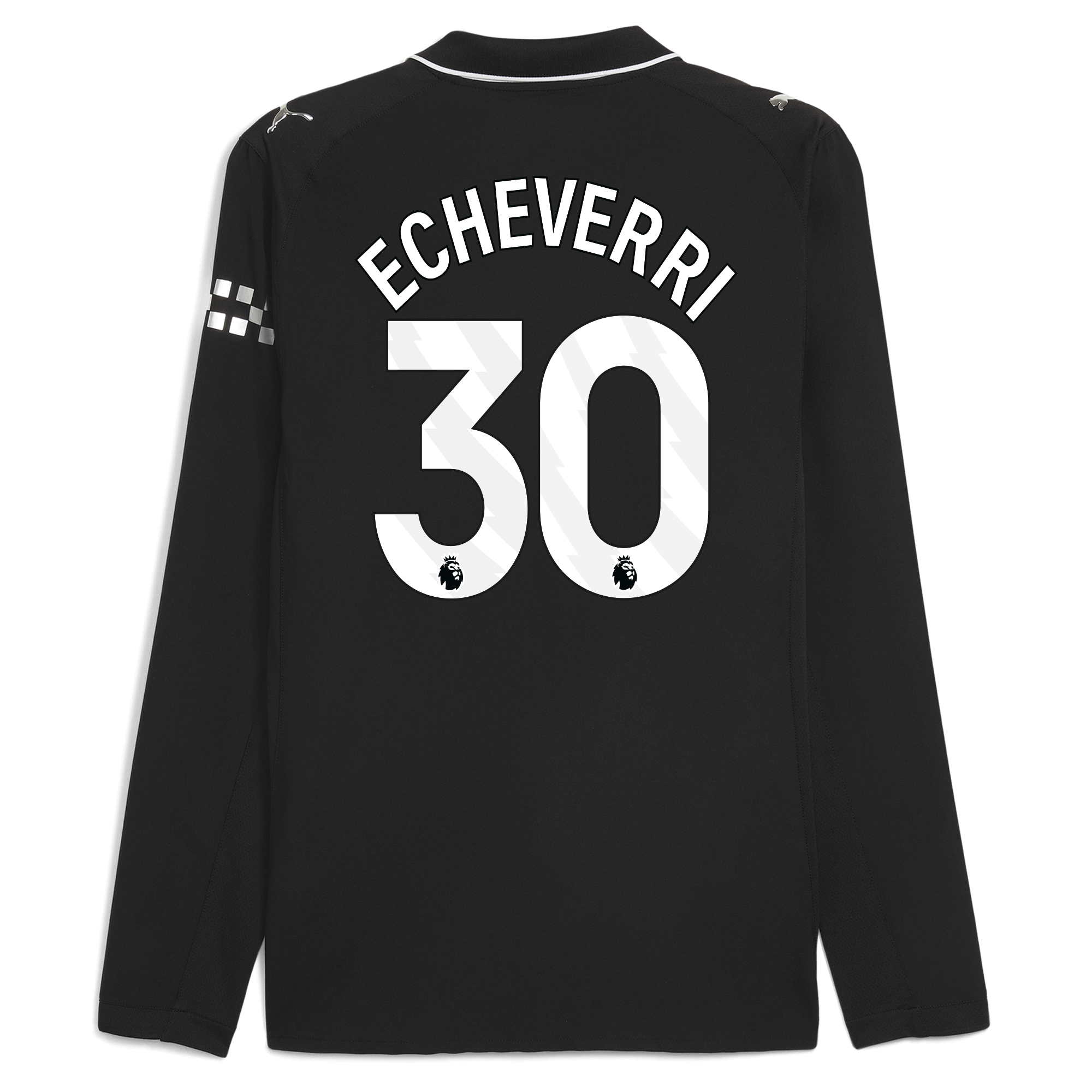 manchester city away authentic jersey 202526 long sleeve with echeverri 30 printing Manchester City Shirts | Official Team Gear