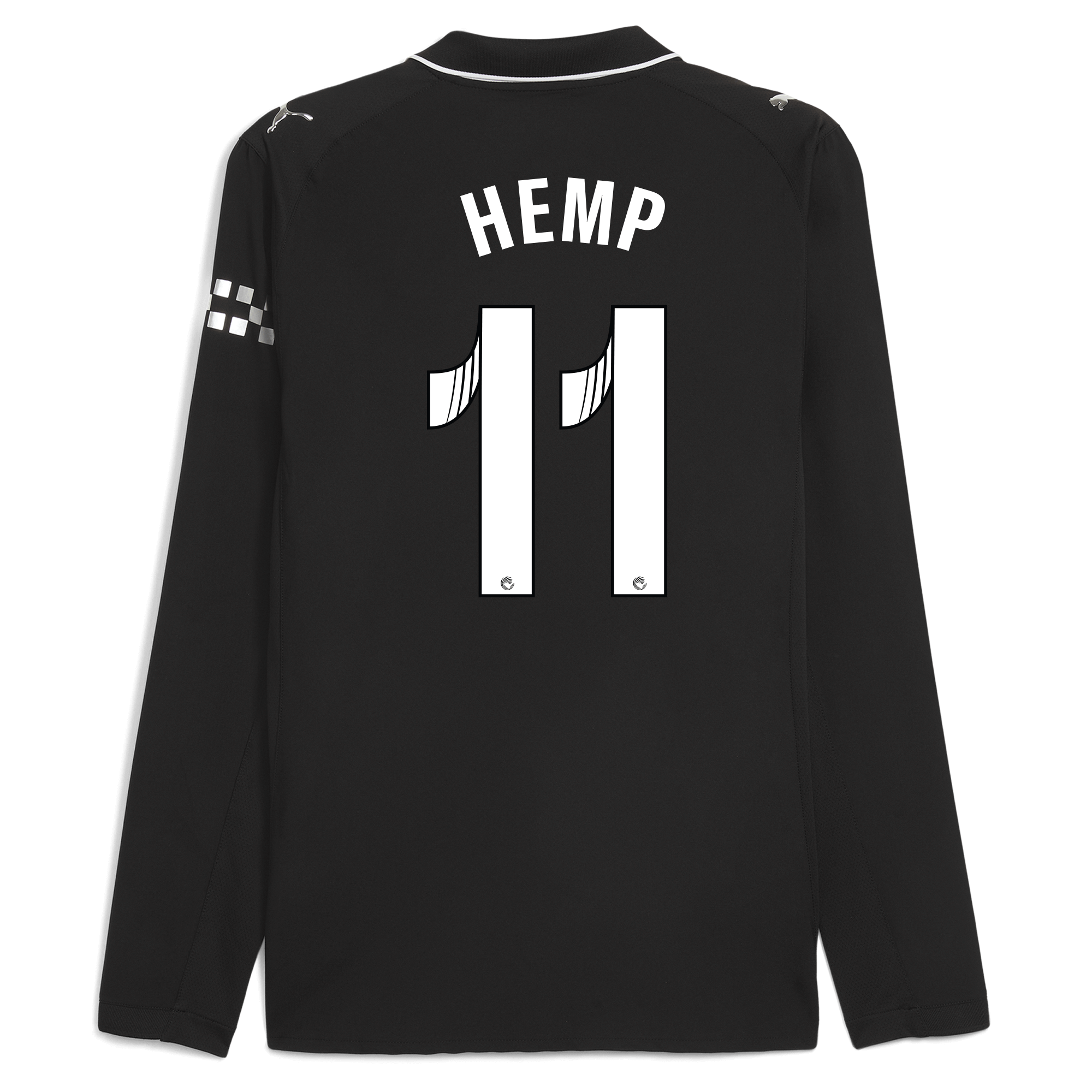 manchester city away authentic jersey 202526 long sleeve with hemp 11 printing Manchester City Shirts | Official Team Gear