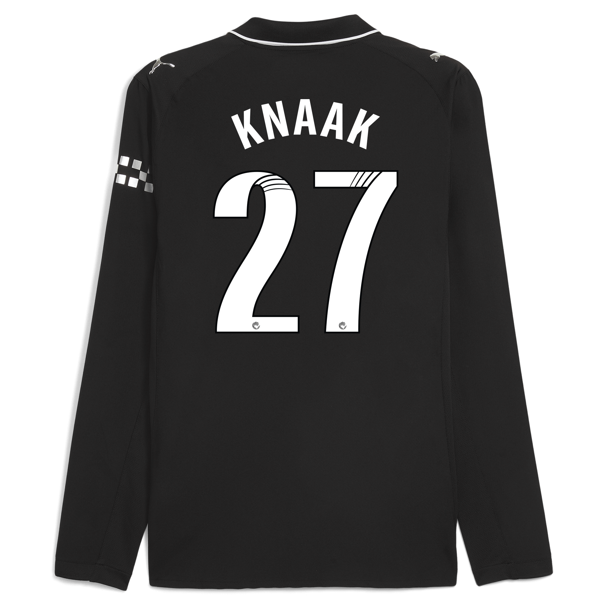 manchester city away authentic jersey 202526 long sleeve with knaak 27 printing Manchester City Shirts | Official Team Gear