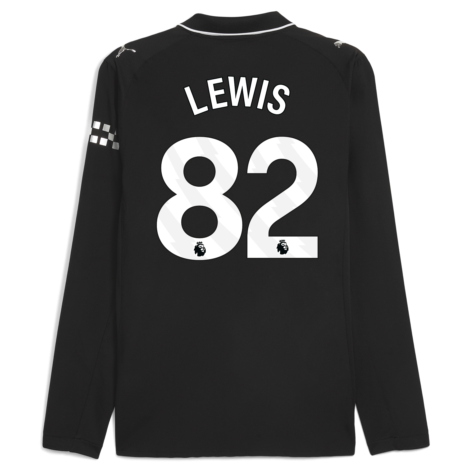 manchester city away authentic jersey 202526 long sleeve with lewis 82 printing Manchester City Shirts | Official Team Gear