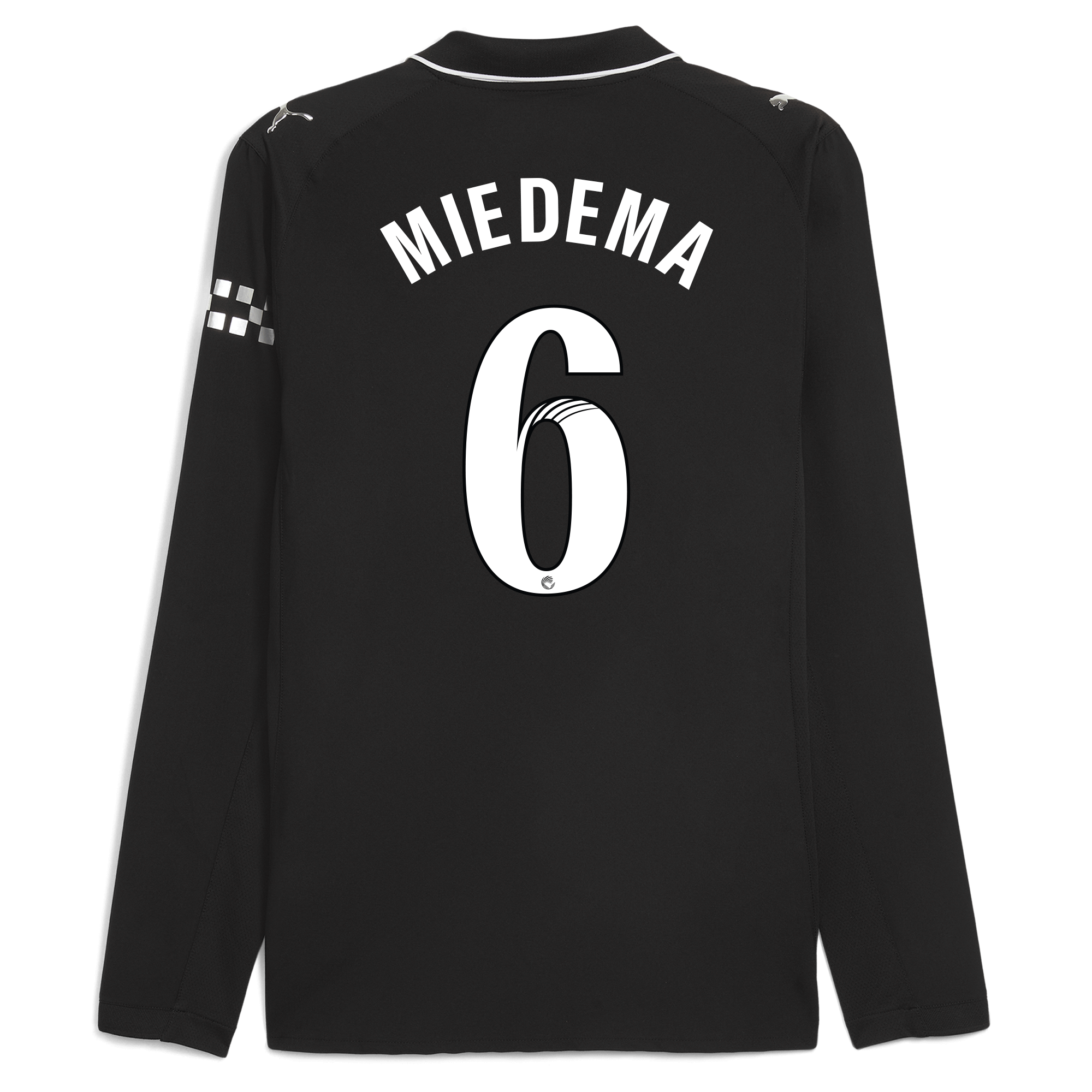 manchester city away authentic jersey 202526 long sleeve with miedema 6 printing Manchester City Shirts | Official Team Gear