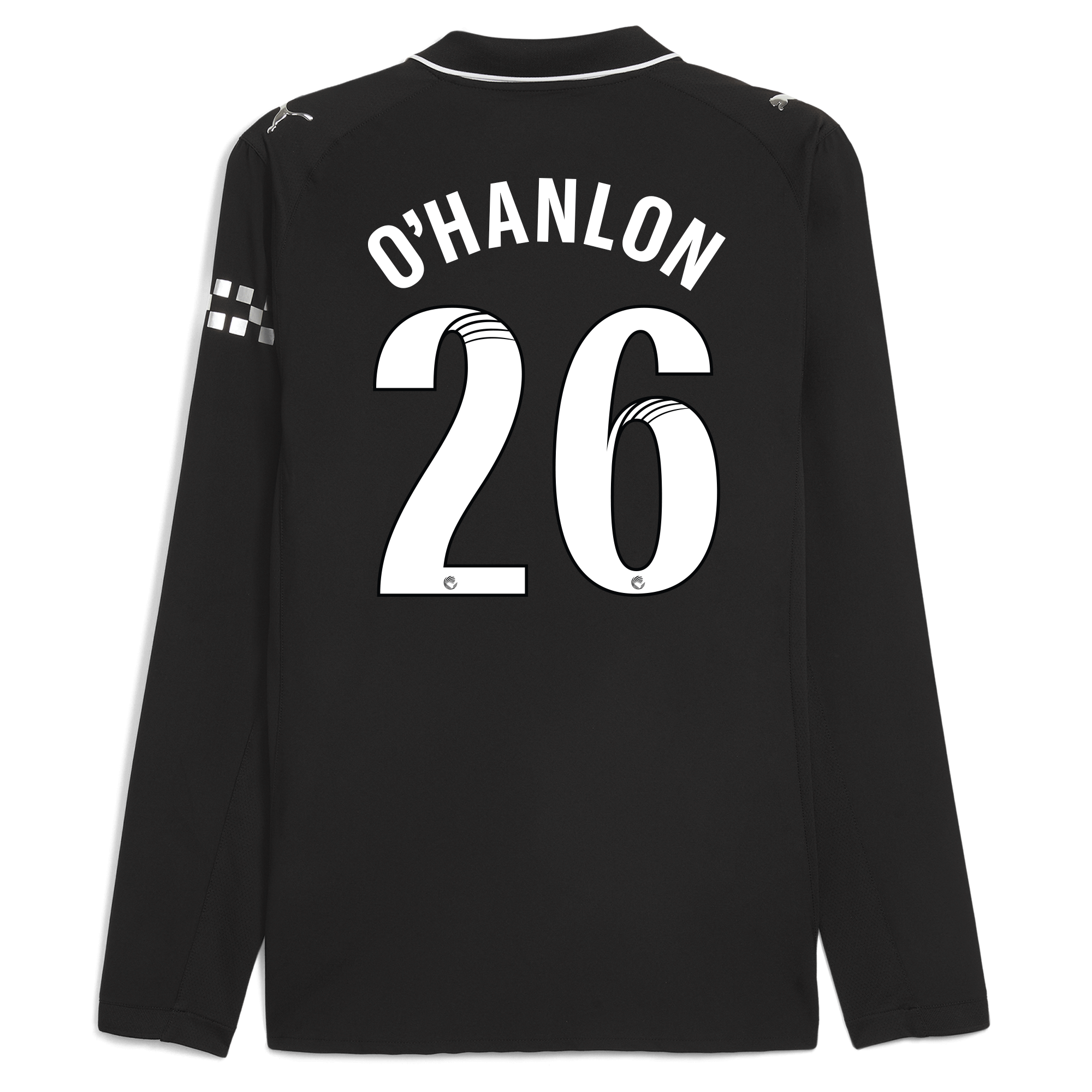 manchester city away authentic jersey 202526 long sleeve with ohanlon 26 printing Manchester City Shirts | Official Team Gear