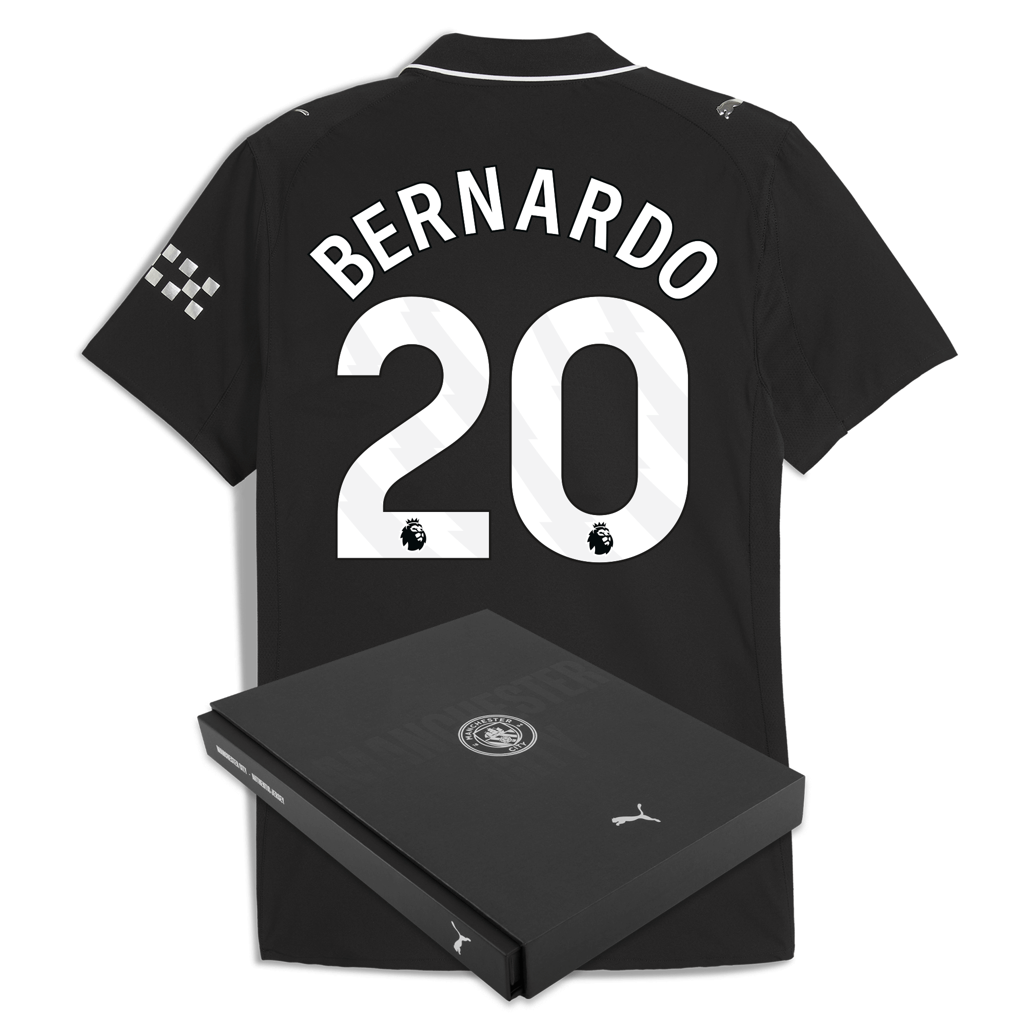 manchester city away authentic jersey 202526 with bernardo 20 printing in gift box Manchester City Shirts | Official Team Gear